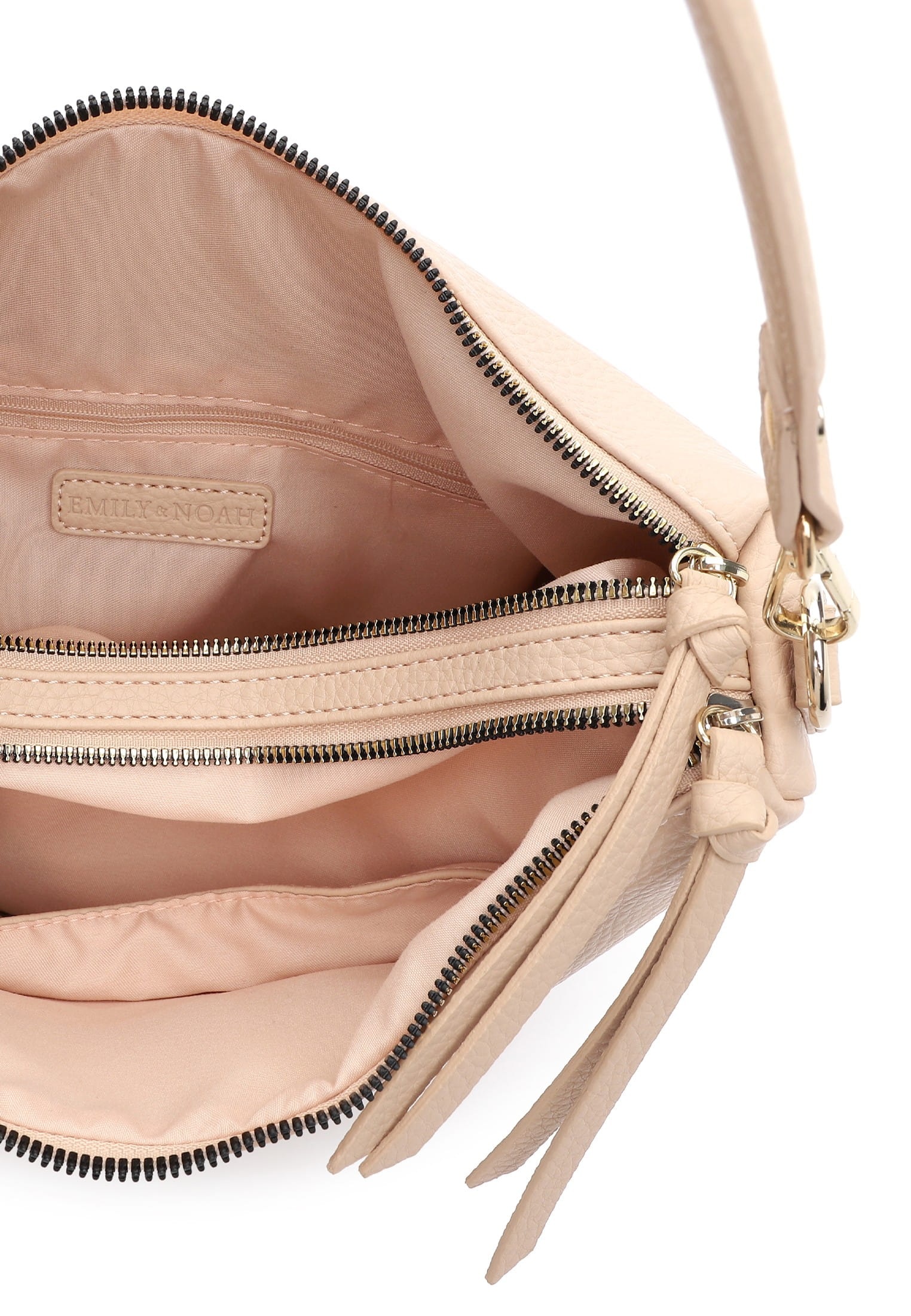 Beuteltasche EMILY & NOAH "Beutel E&N Josepha", Damen, Gr. B/H/T: 29cm x 27cm x 11cm 0, rosa (lightrose 646), PVC, Taschen Beuteltasche 3