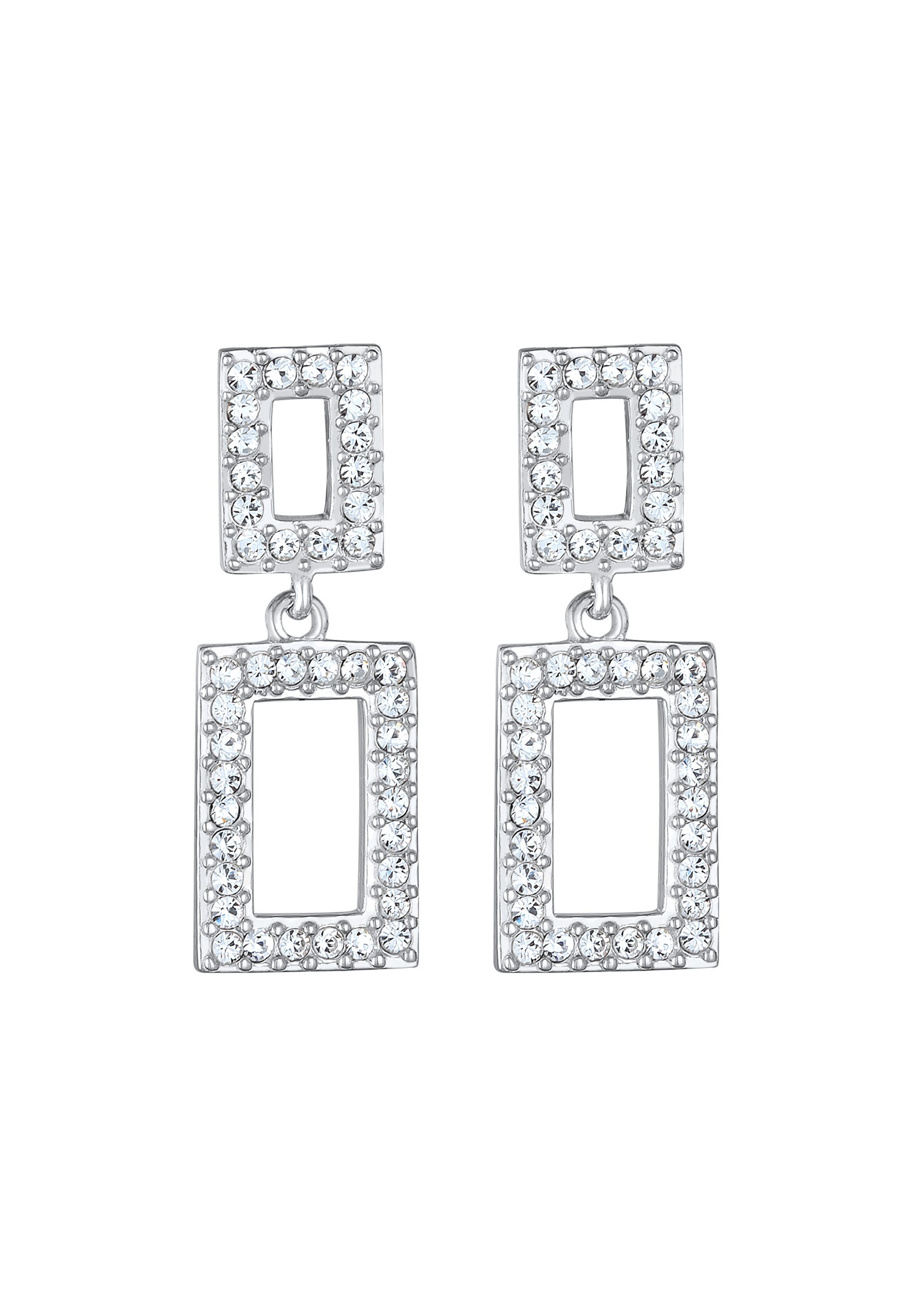 Elli Premium Paar Ohrstecker »Ohrringe Ohrhänger Geometrische Form 925 Silber, mit Kristallen von Swarovski®«