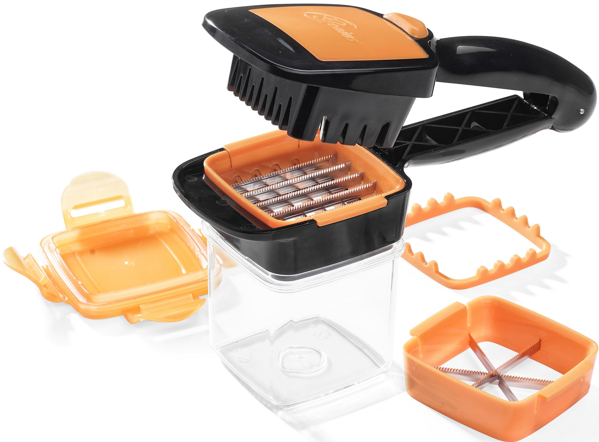 Genius Zerkleinerer »Nicer Dicer Quick«, Auffangbehälter mit Deckel