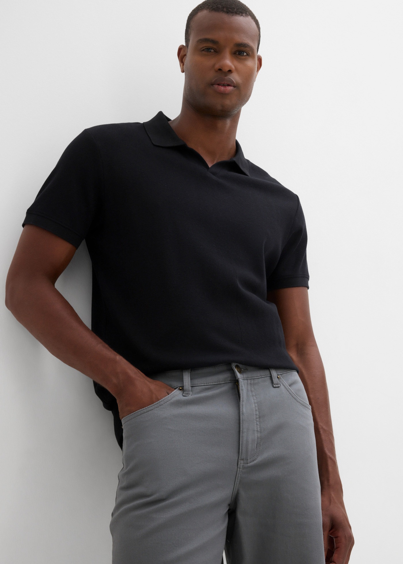 bonprix Bermudas  aus Baumwolle mit Elasthan, mit Stretchanteil, erhöhter Bund