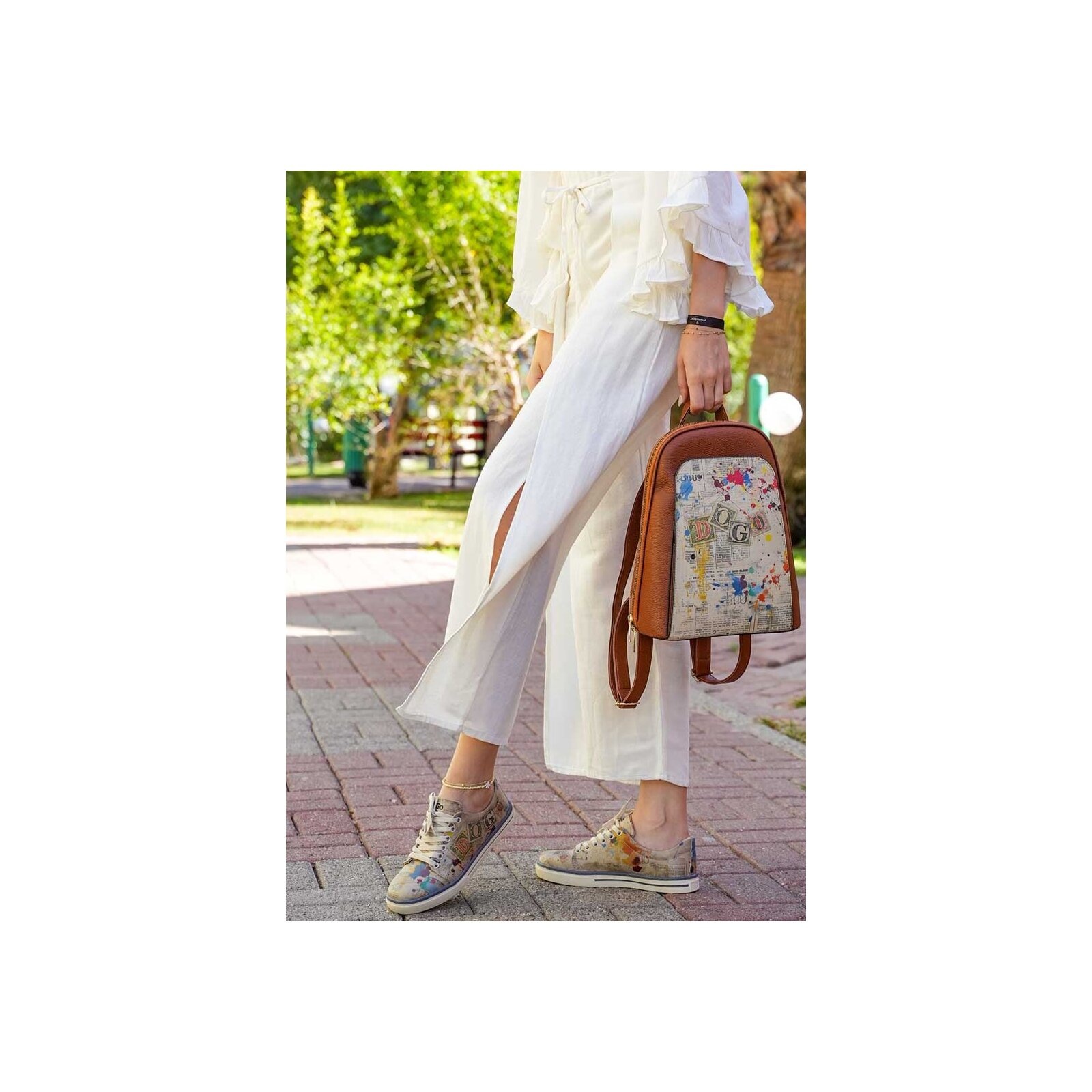 DOGO Tagesrucksack »Tidy Bag Dogo Stamp Damen Rucksäcke (Fashion) / Neutral«