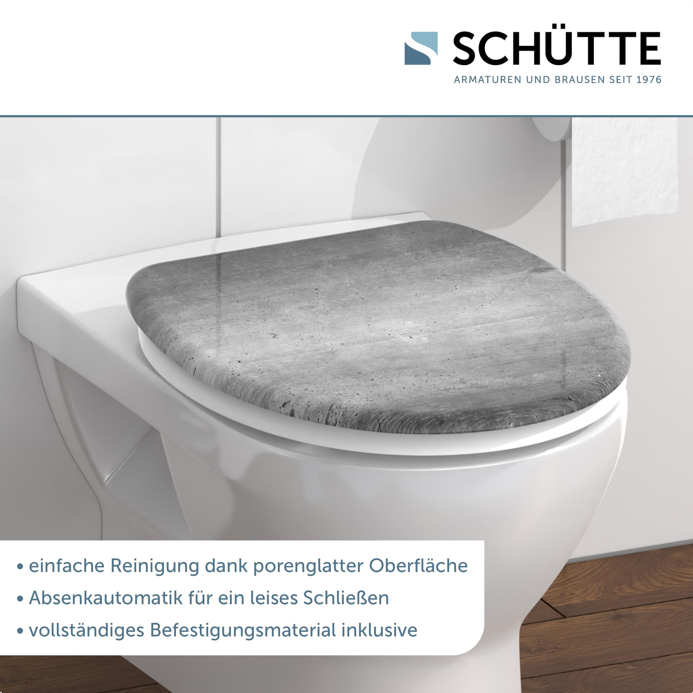 Schütte WC-Sitz »Industrial Grey«, Duroplast, mit Absenkautomatik