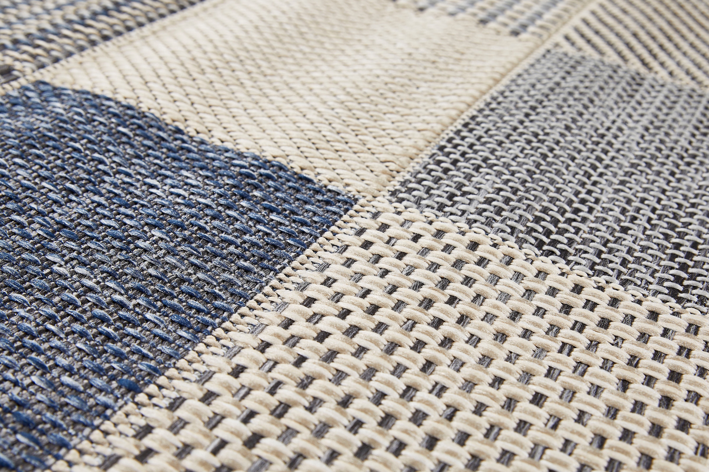 Andiamo Läufer »Clyde 2«, rechteckig, 5 mm Höhe, Flachgewebe, Patchwork Design, In- und Outdoor geeignet