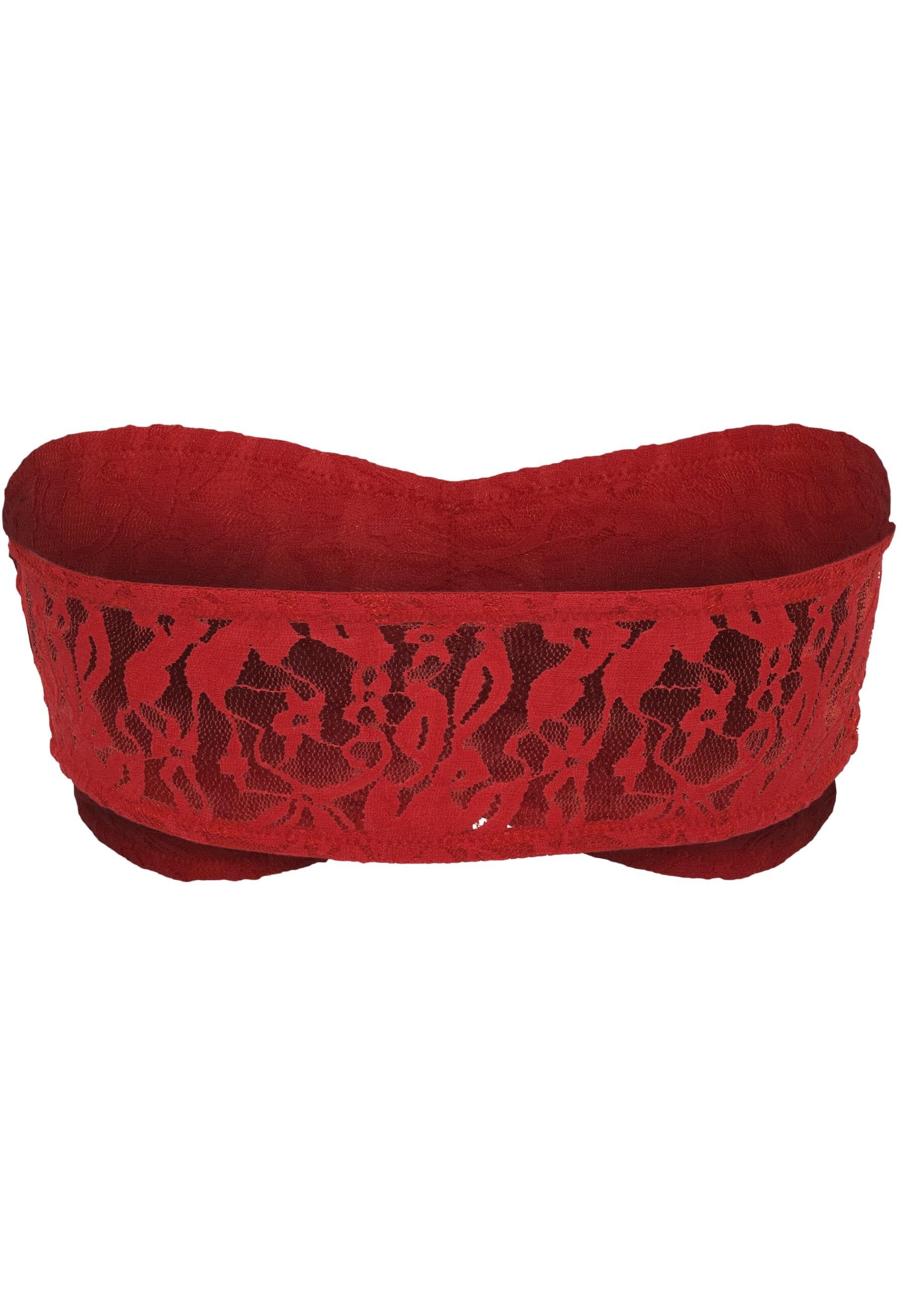 URBAN CLASSICS Sport-BH "Urban Classics Damen Ladies Laces Bandeau" günstig online kaufen