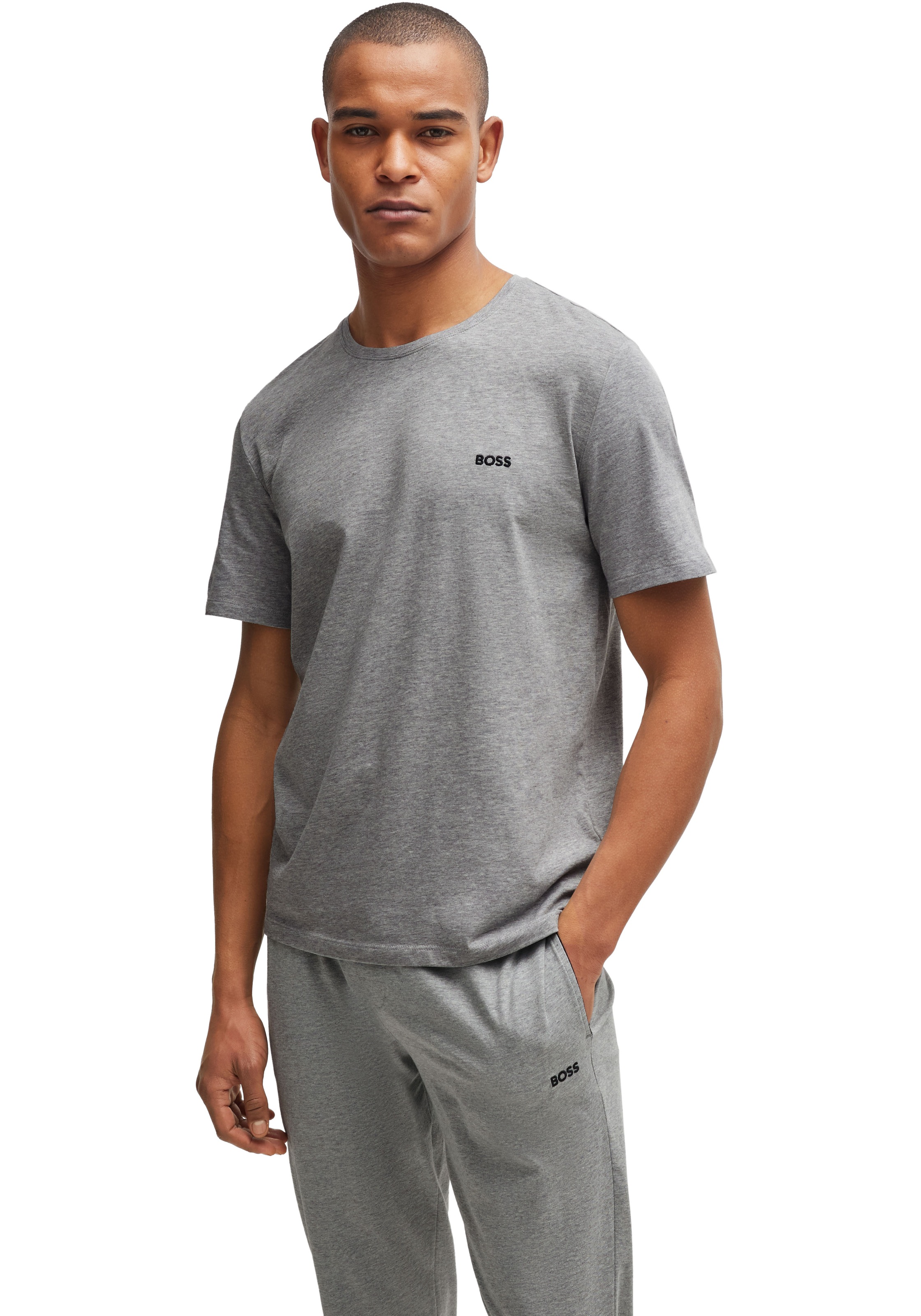 BOSS T-Shirt "Mix&Match T-Shirt R" mit BOSS Stickerei auf der Brust günstig online kaufen