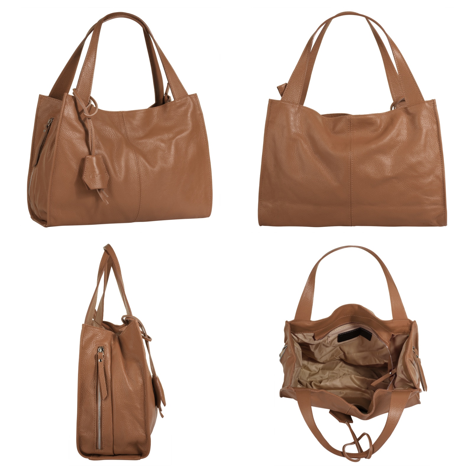 Cluty Shopper, echt Leder, Made in Italy
