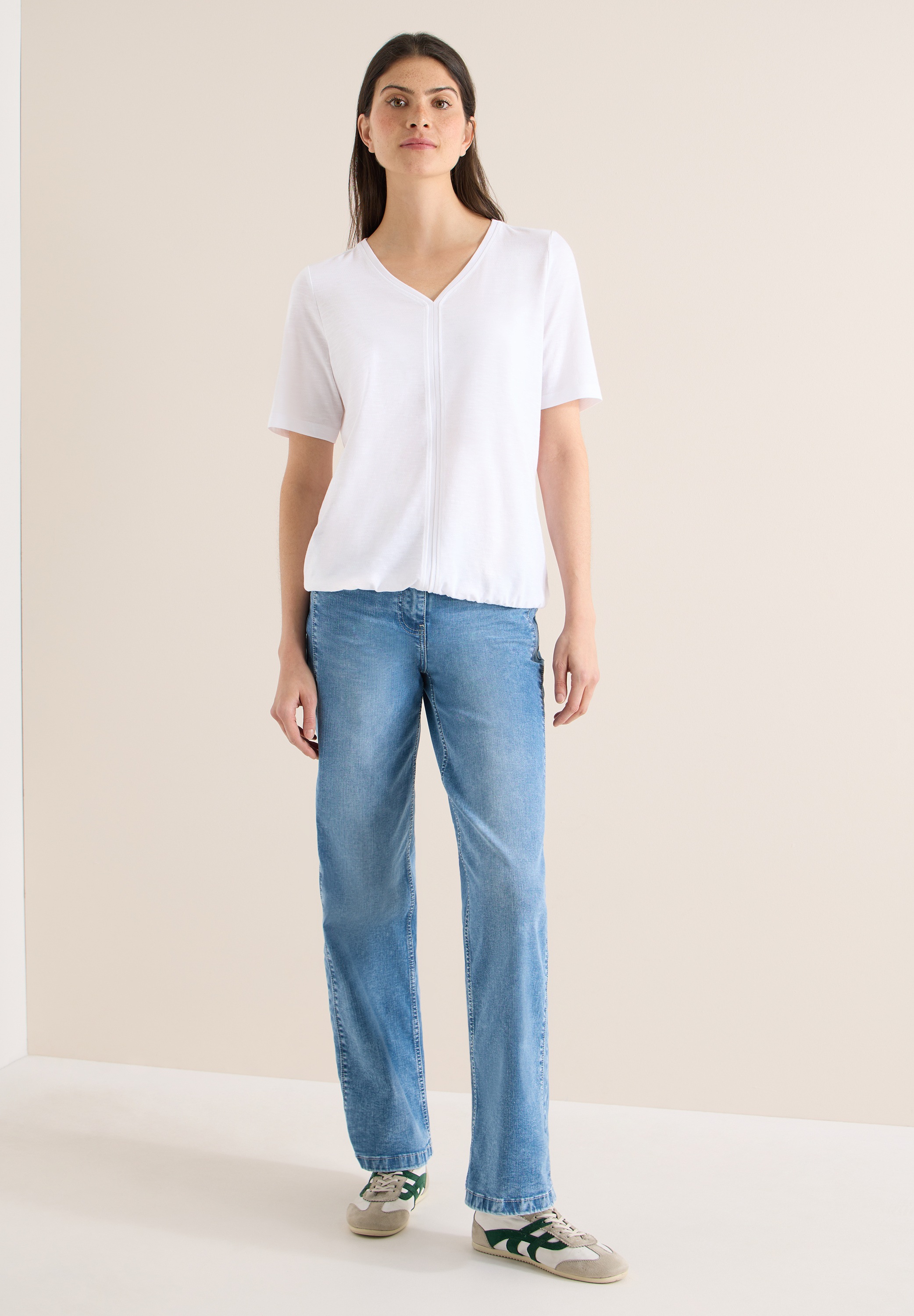 Thumbnail - Cecil T-Shirt in Unifarbe