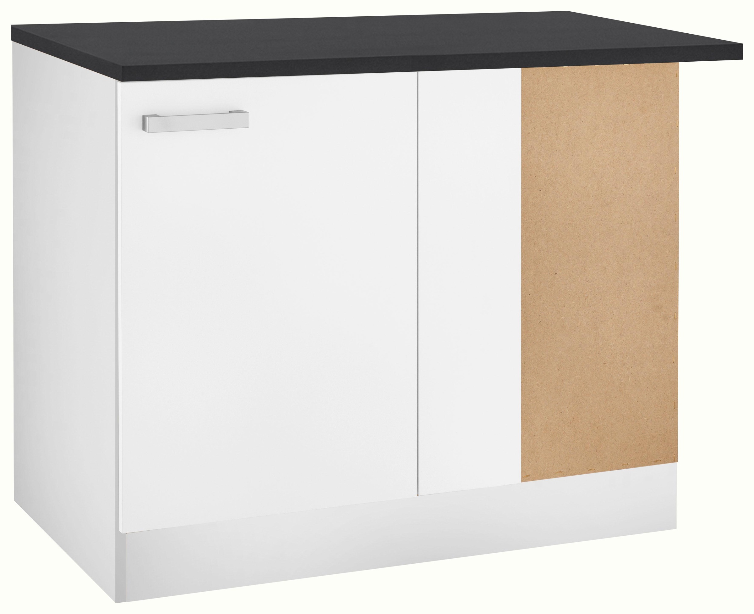 OPTIFIT Eckunterschrank »Odense«, 100 cm breit, mit 110 cm breiter  Arbeitsplatte | BAUR