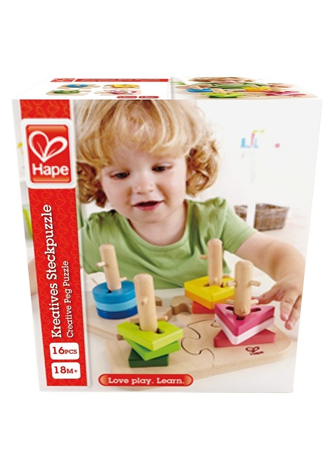 Hape Steckspielzeug, (Set, 16 tlg.)