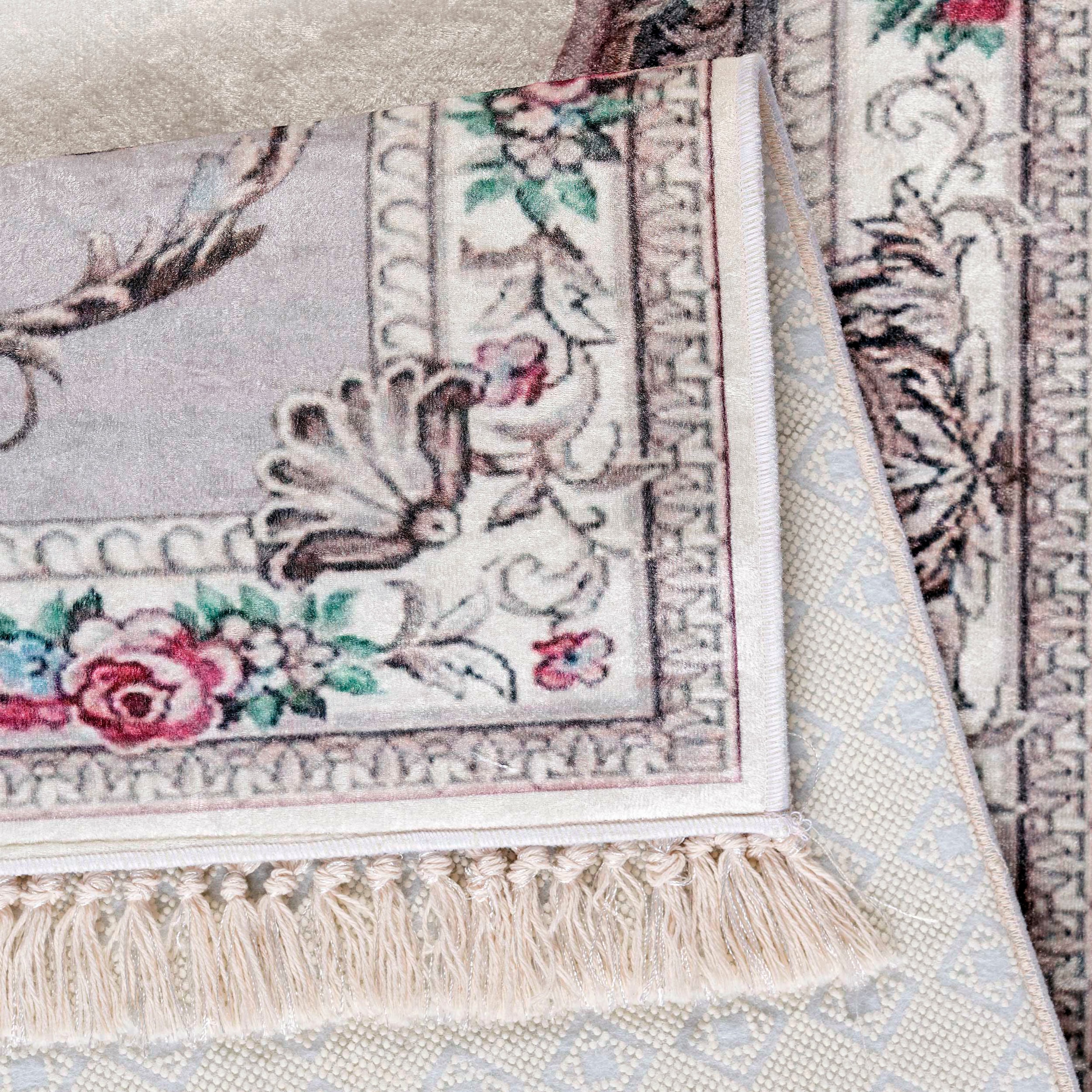 Sehrazat Läufer »Vintage 7000«, rechteckig, 6 mm Höhe, Flachflor, Blumen Vintage, Anti Rutsch, waschbar, Wohnzimmer