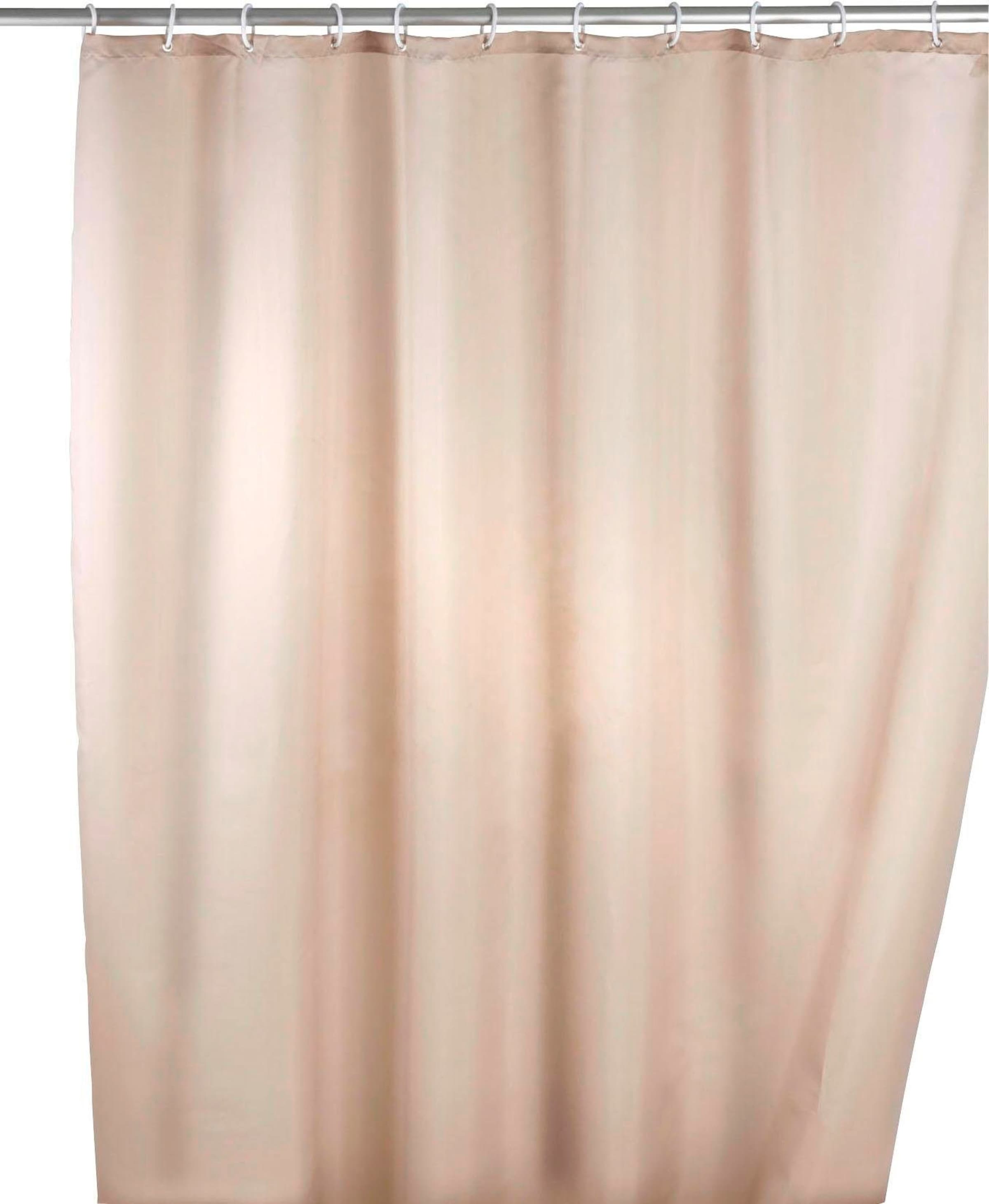 WENKO Duschvorhang "Uni Beige" Breite 180 cm Höhe 200 cm, Polyester, waschb günstig online kaufen