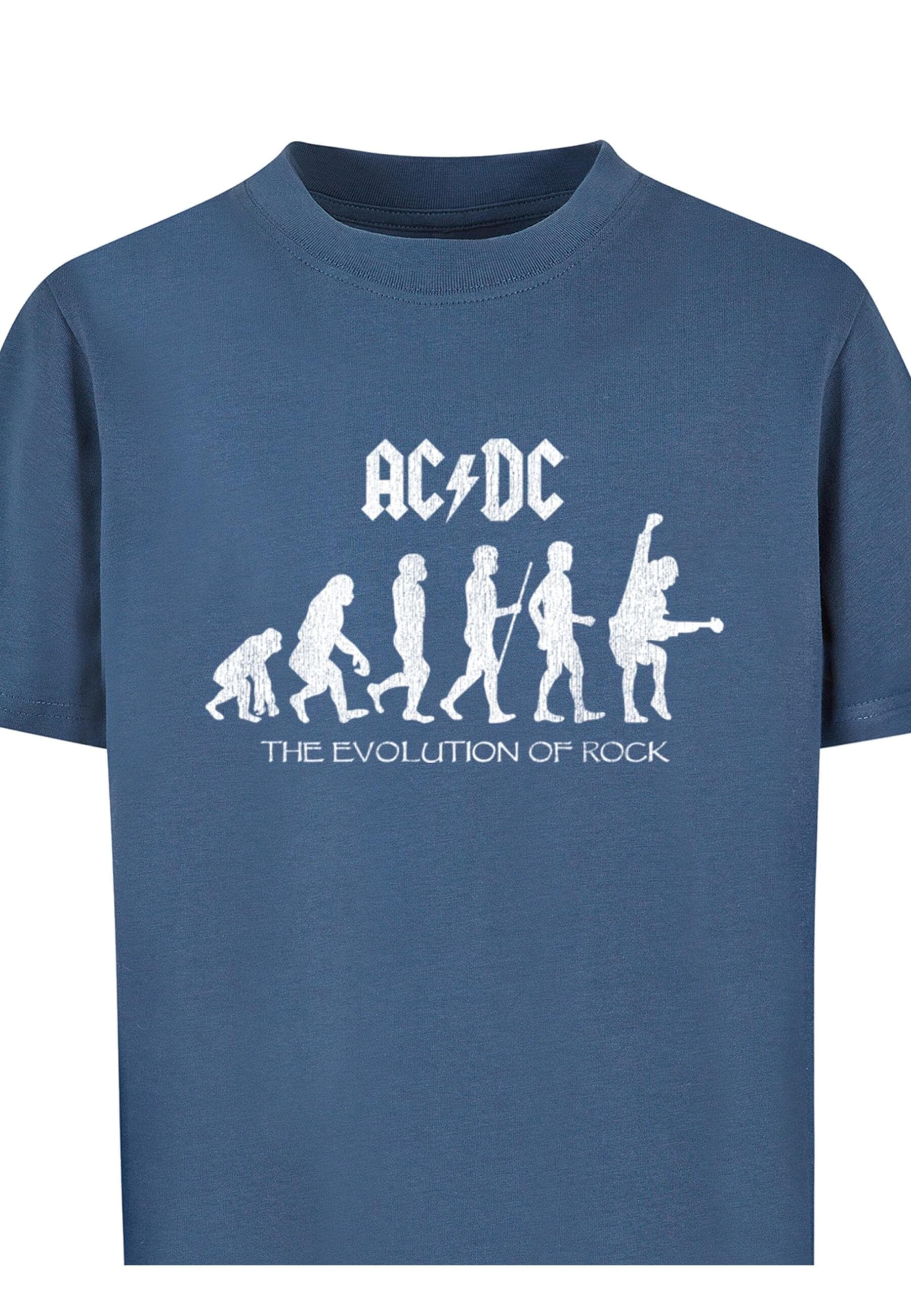 Merchcode T-Shirt »Merchcode Herren Kids ACDC - Evolution Of Rock Basic T-Shirt«, (1 tlg.)