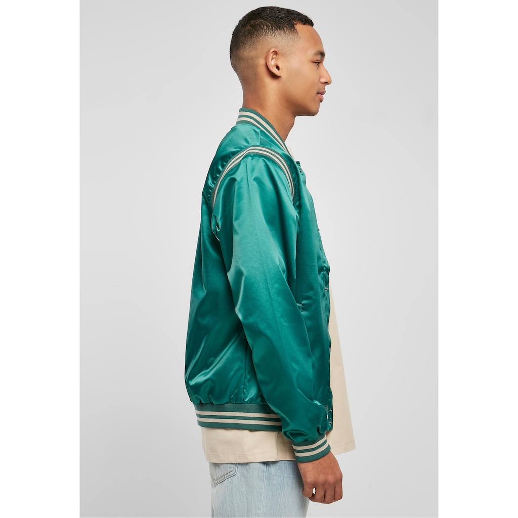 URBAN CLASSICS Collegejacke »Urban Classics Herren Satin College Jacket«, (1 St.), ohne Kapuze