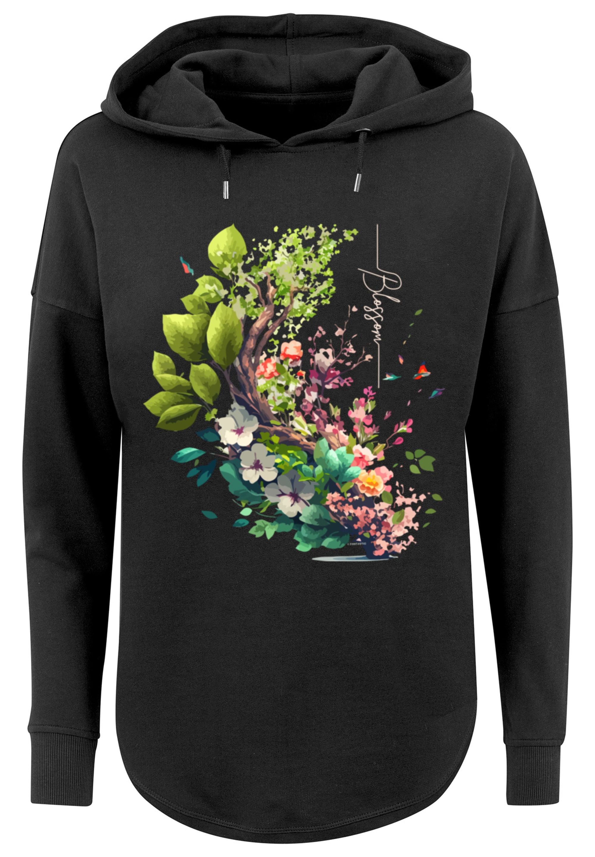 F4NT4STIC Kapuzenpullover "Baum mit Blumen Oversize Hoodie", Print günstig online kaufen