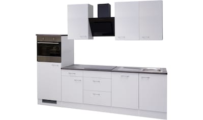 Küche »Lucca«, wahlw. mit E-Geräten, Breite 280 cm