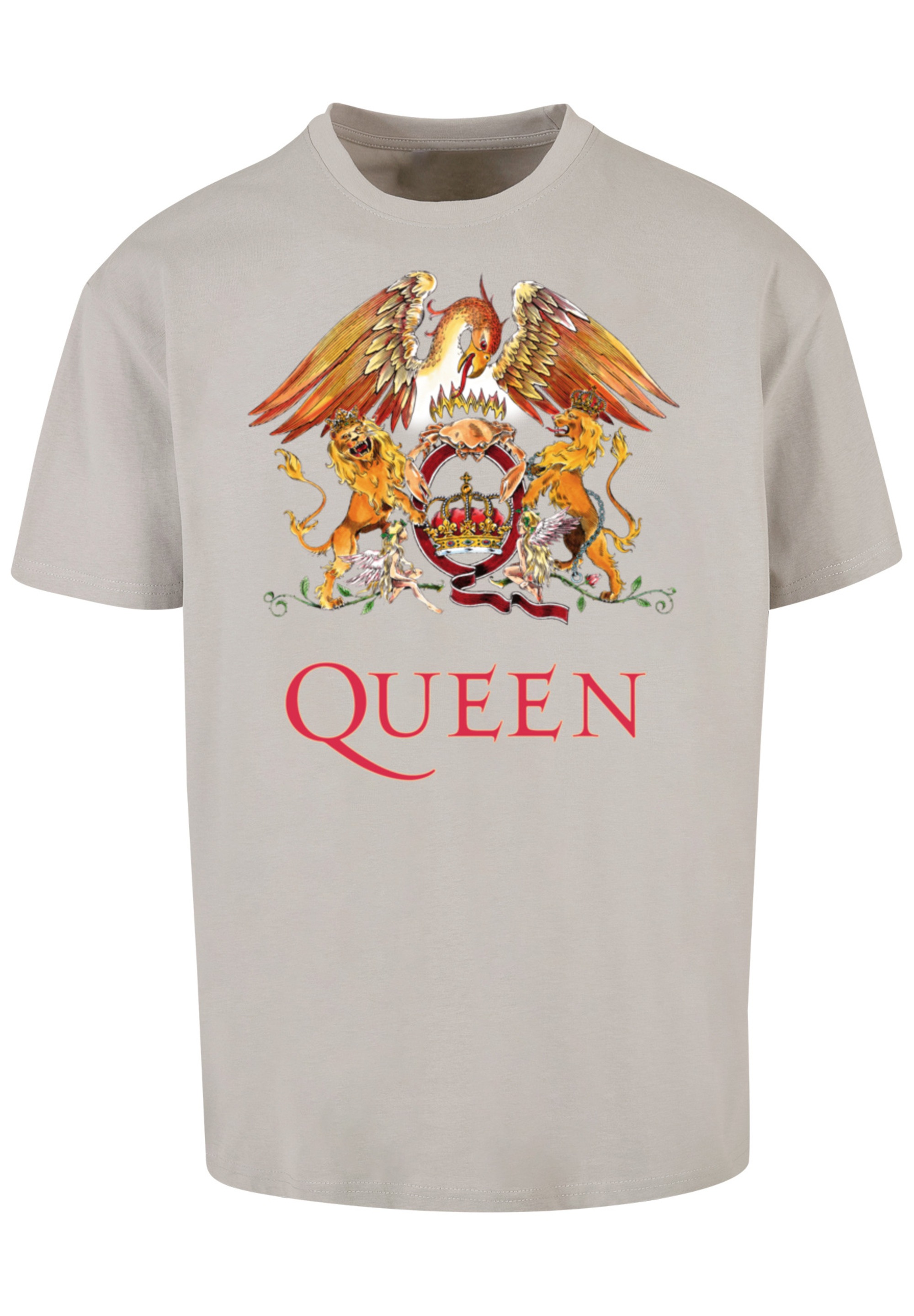 F4NT4STIC T-Shirt »Queen Rockband Classic Crest Black«, Print