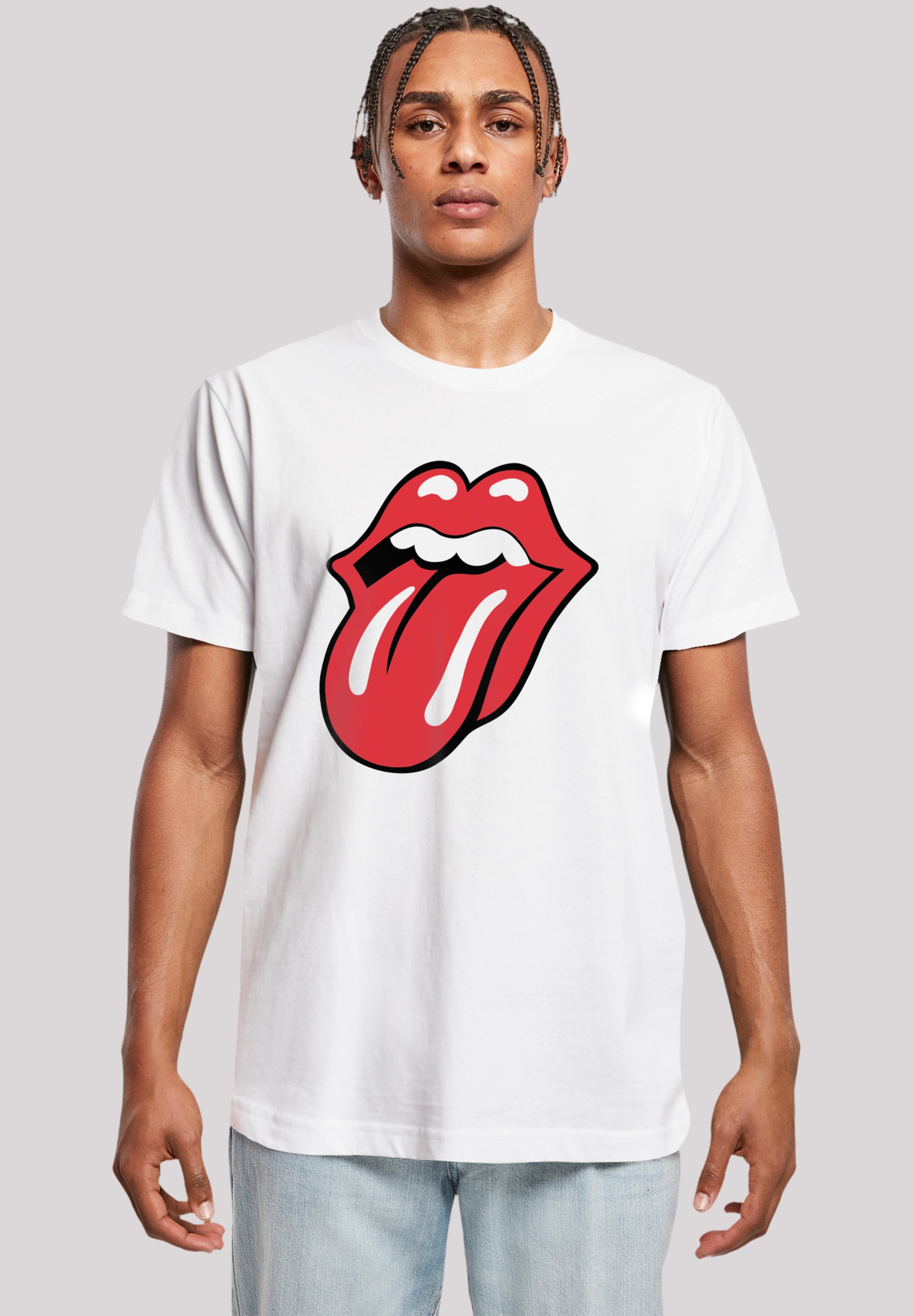 F4NT4STIC T-Shirt »The Rolling Stones Rote Zunge«, Print