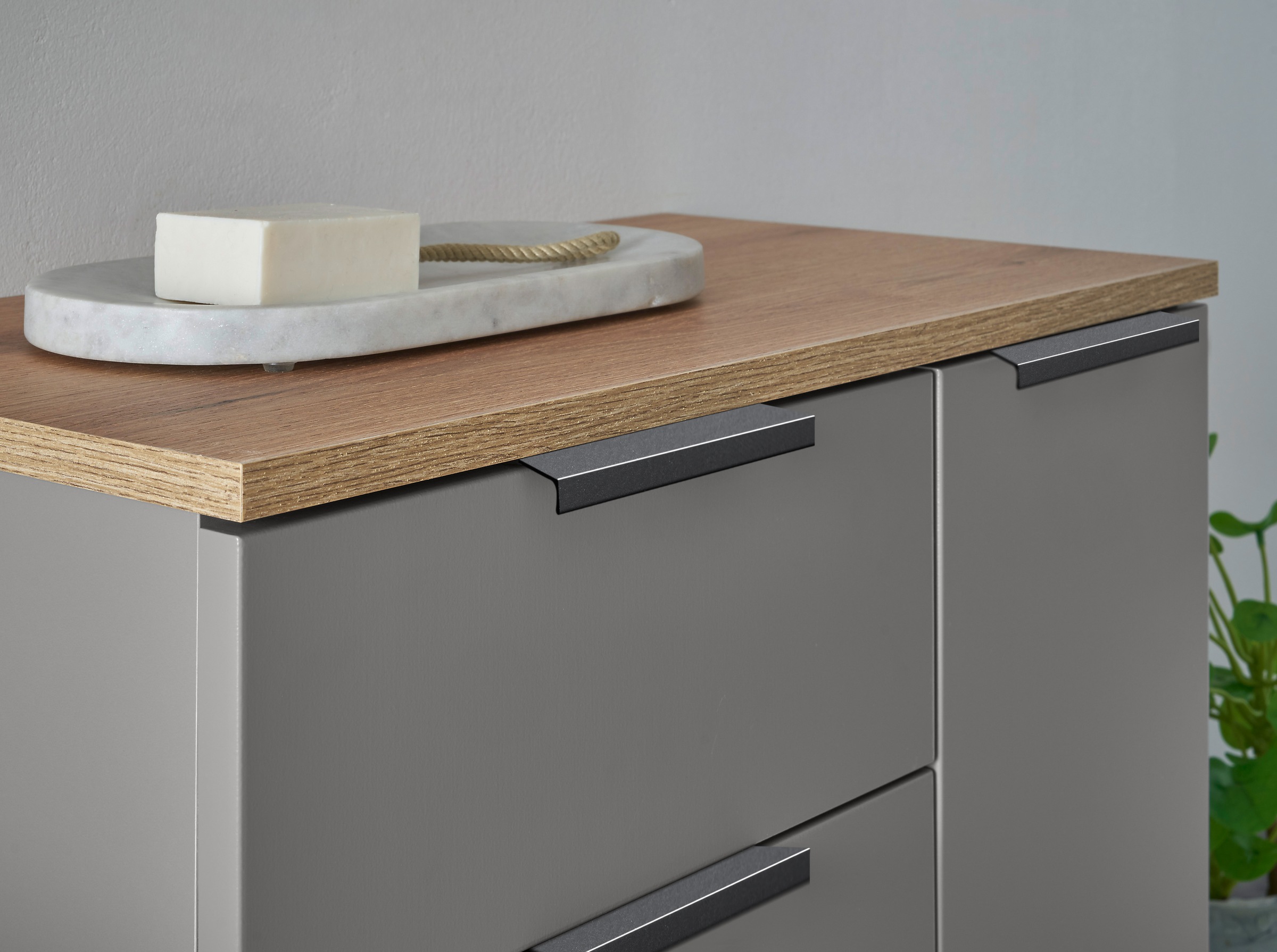 BASIC by Balculina Midischrank »Denver Midischrank, Badezimmerschrank BxHxT 60x106x32«, (1 St.), Breite 60 cm, Tür L/R montierbar, Softclose