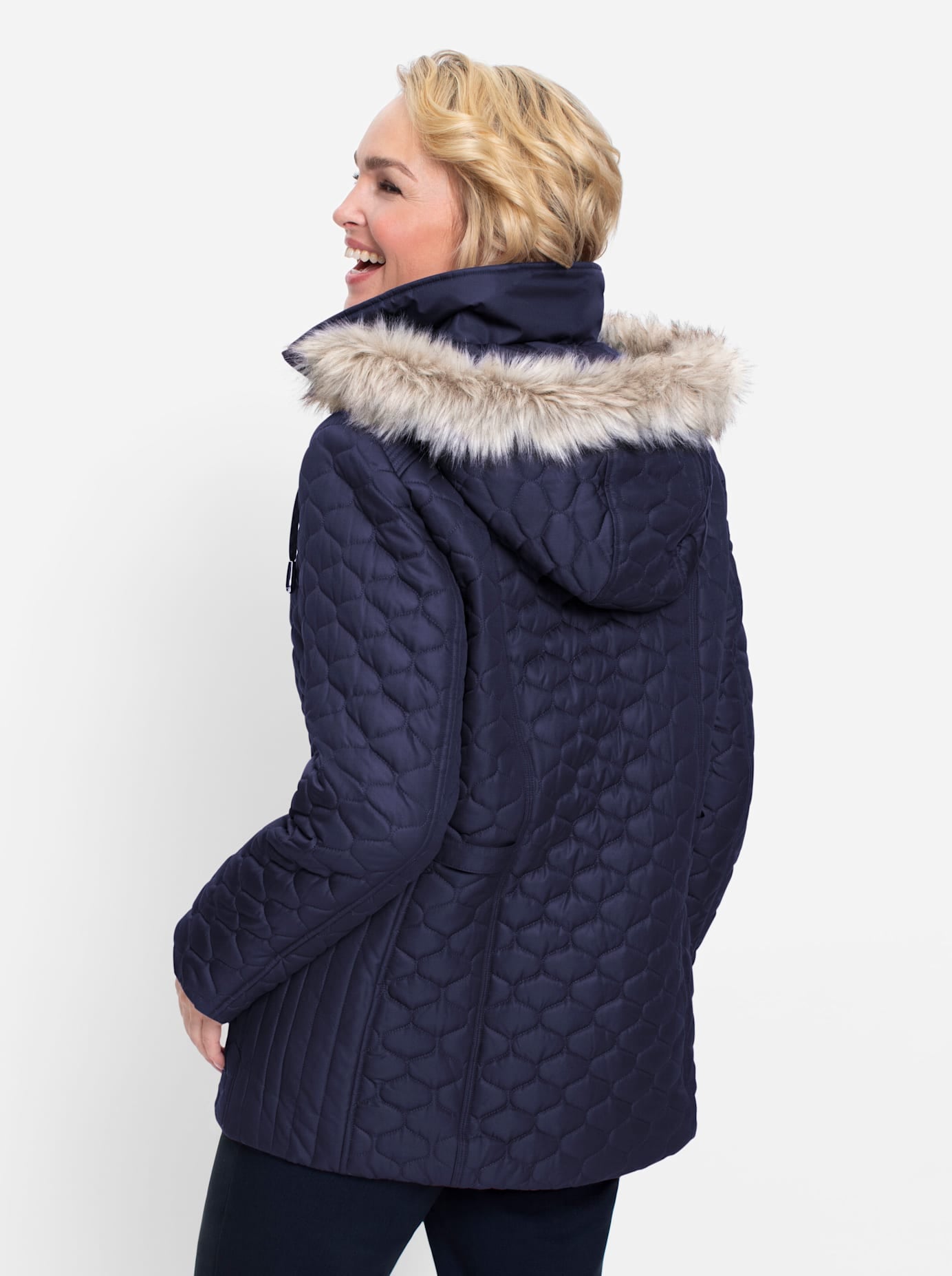 Classic Steppjacke, mit Kapuze