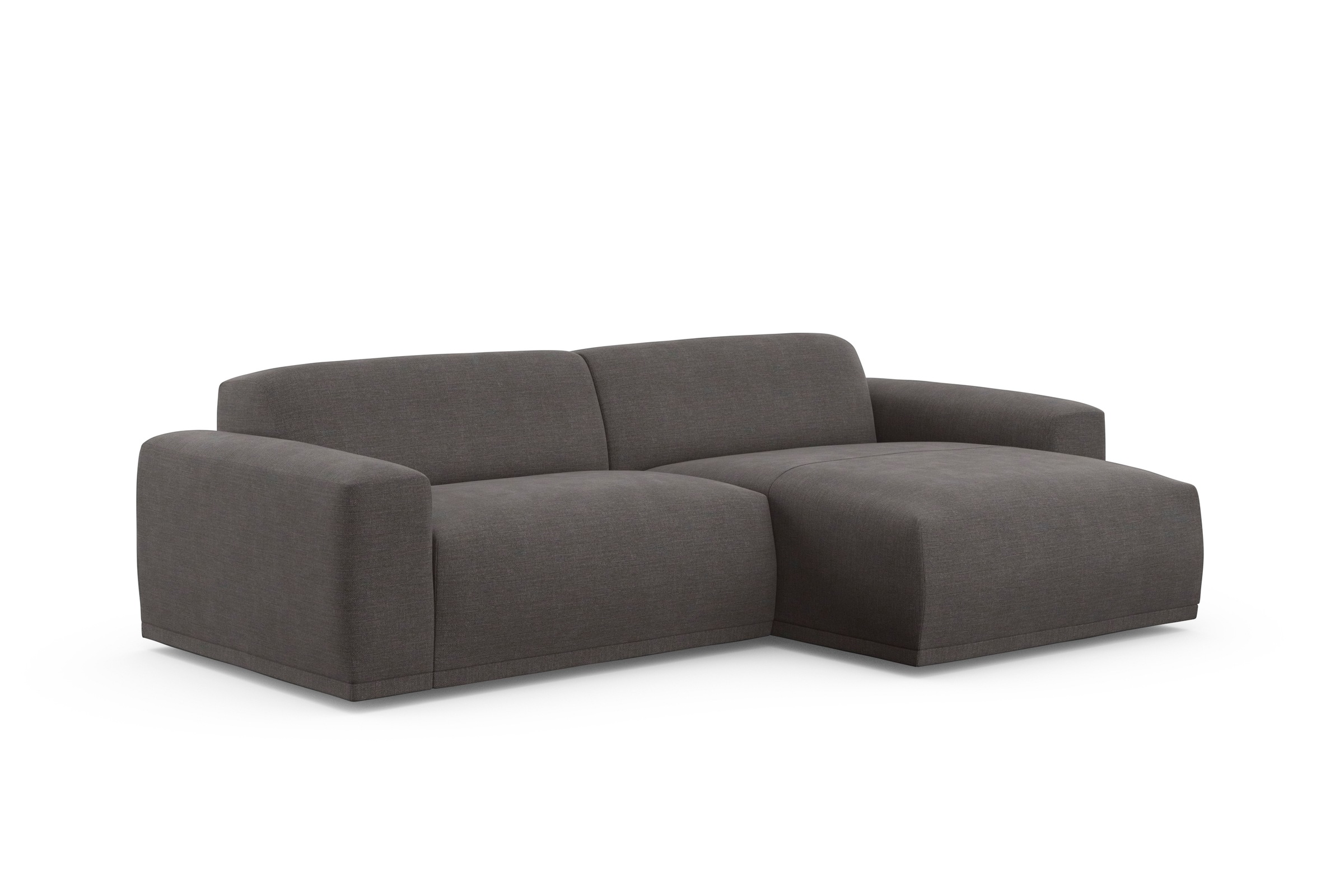 TRENDMANUFAKTUR Ecksofa »Braga, mit hochwertigem Kaltschaum, L-Form, in Cord erhältlich«, (2 St.), modernes Sofa, Couch mit hohem Sitzkomfort, 255/72/160 cm (B/H/T)