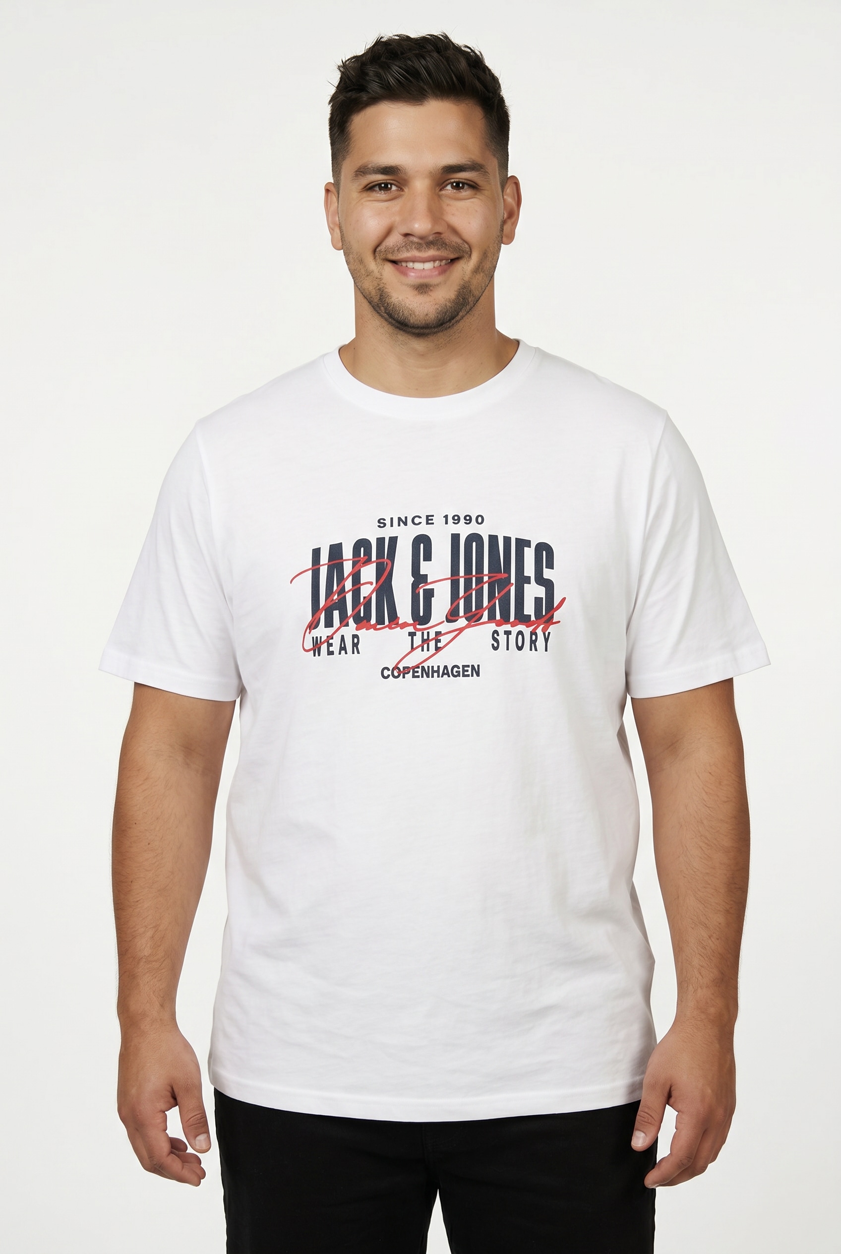 Jack & Jones PlusSize T-Shirt "JJAERO TEE SS CREW NECK PLS" Baumwolle, regular fit