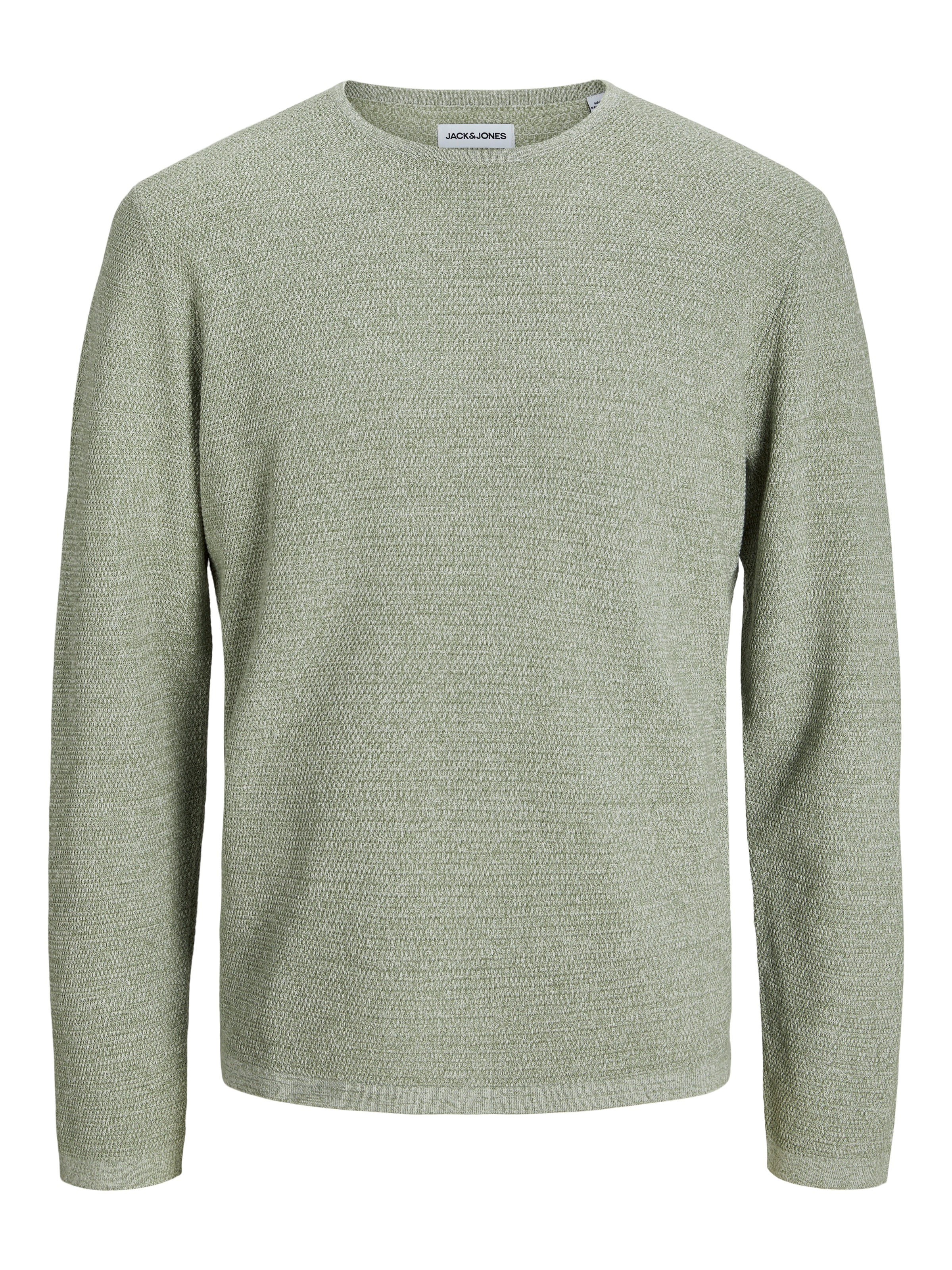 Jack & Jones Rundhalspullover »JJEGEORGE KNIT CREW NECK NOOS«, in Strick Optik