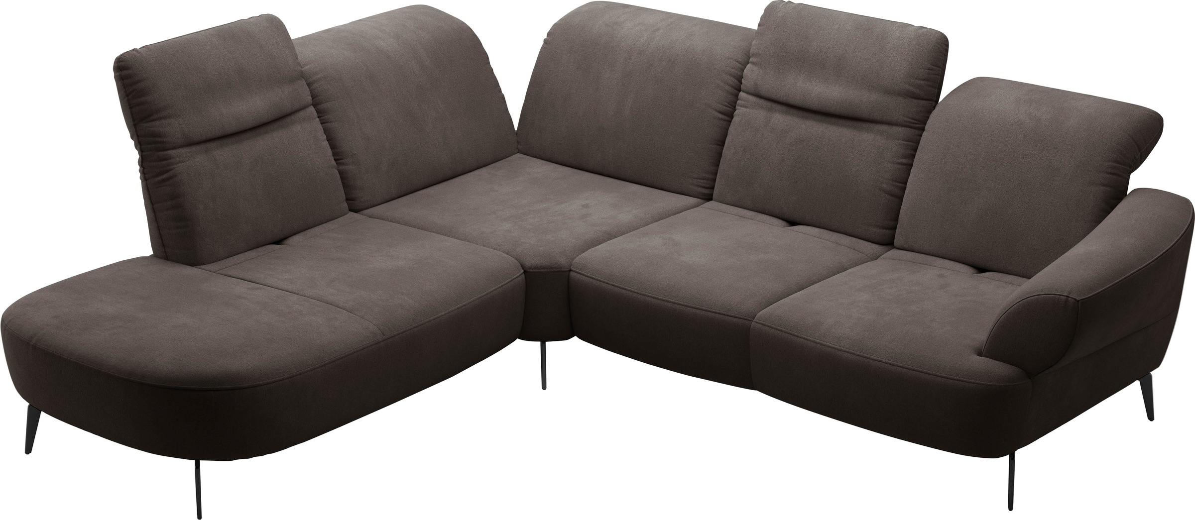 sit&more Ecksofa »Dance, L-Form, inkl. Sitztiefenverstellung«, inkl. Click&Seat, optional mit Kopfteilverstellung