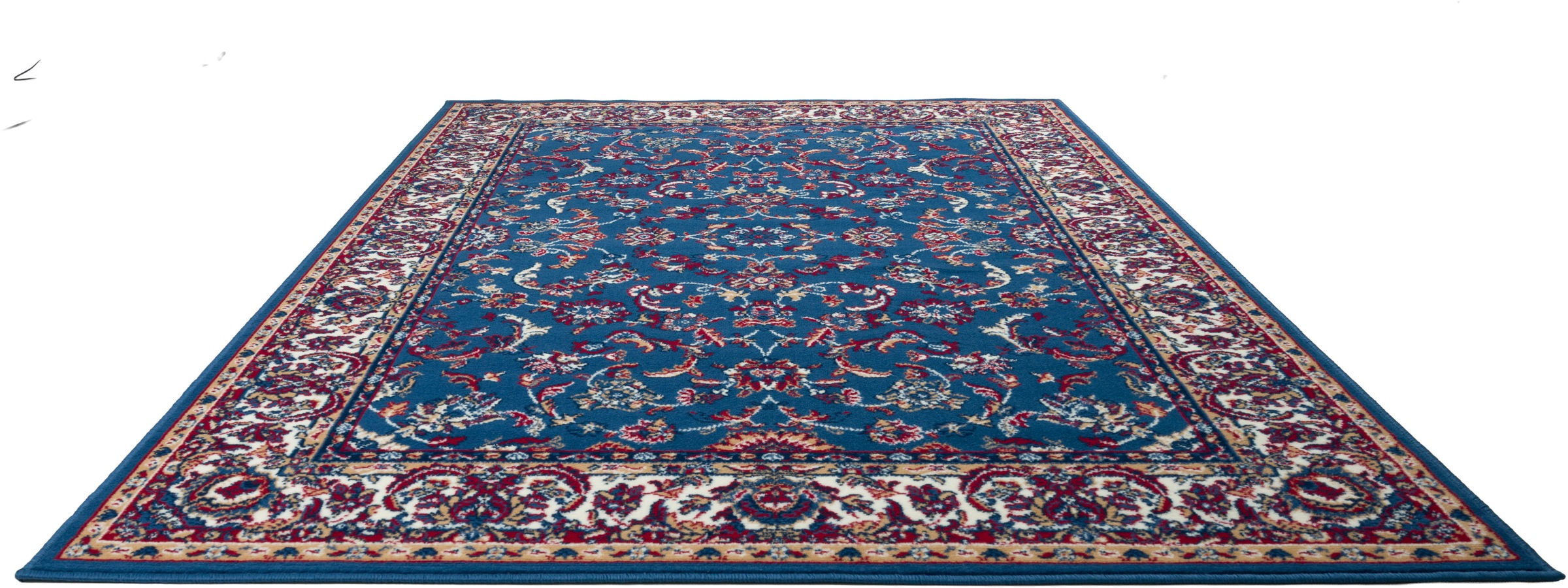 OTTO home Teppich »Ezzo, mit Bordüre, Made in Belgium«, rechteckig, 7 mm Höhe, Orient-Optik, mit Bordüre, Teppich, Kurzflor, Weich, Wohnzimmer