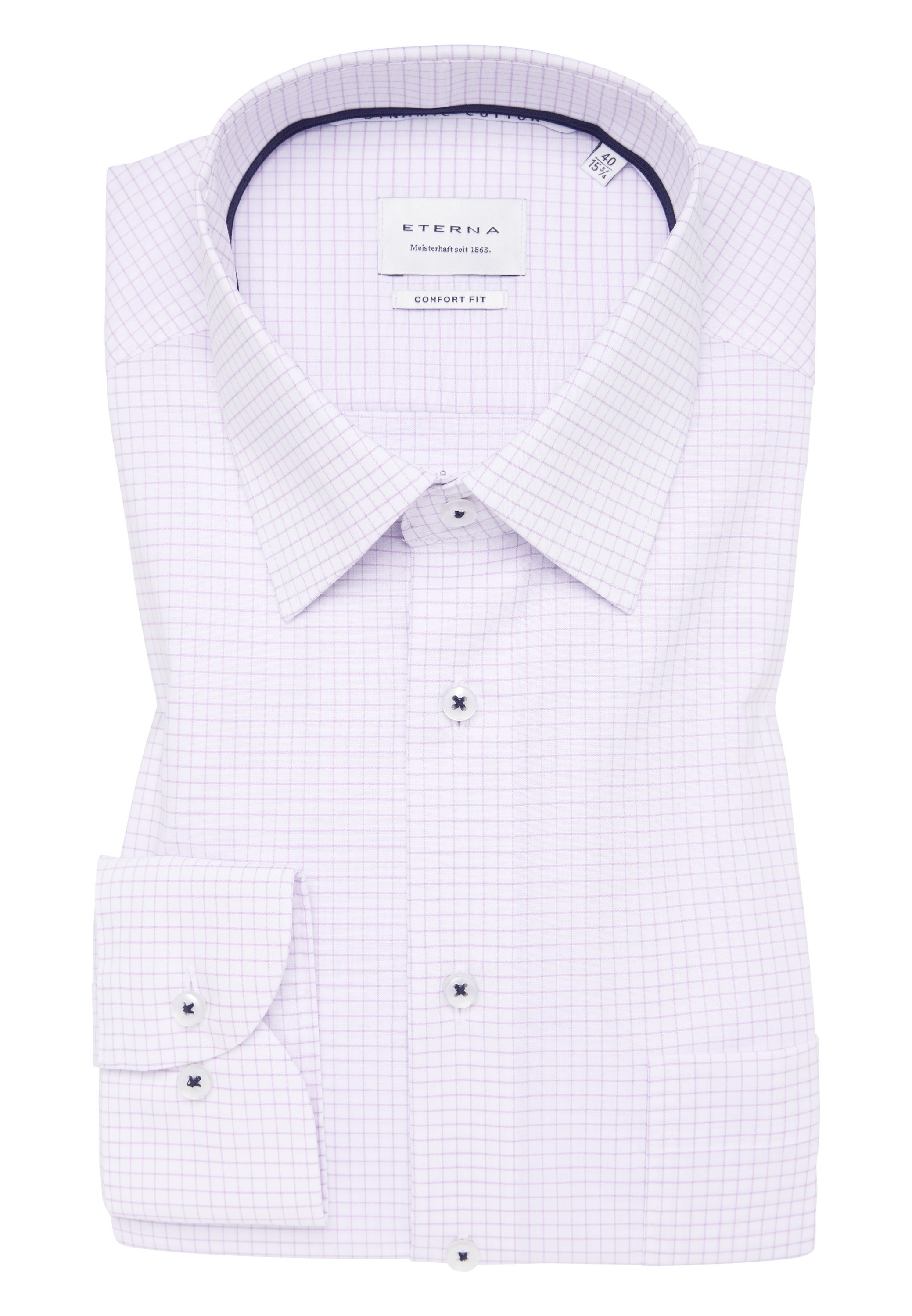 Eterna Langarmhemd »COMFORT FIT« NON IRON (bügelfrei)