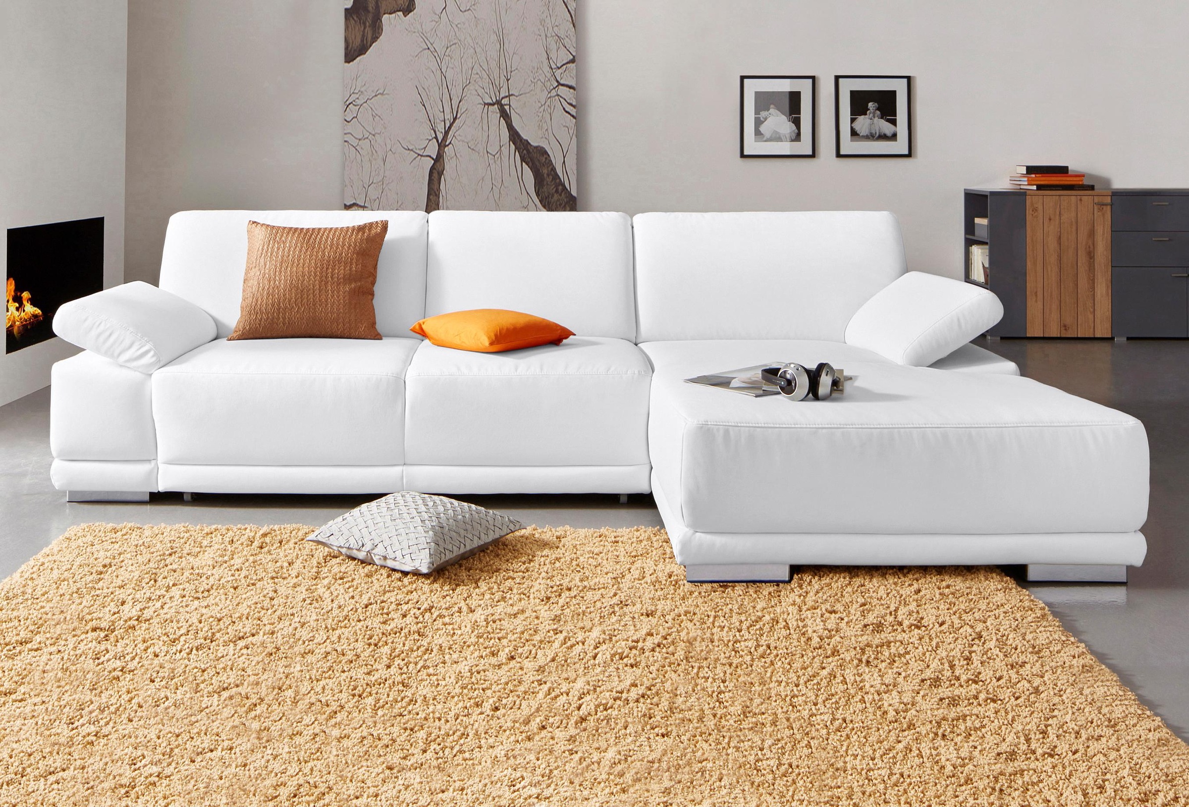 sit&more Ecksofa "Coria L-Form" mit XL-Recamiere, wahlweise mit Schlaffunktion