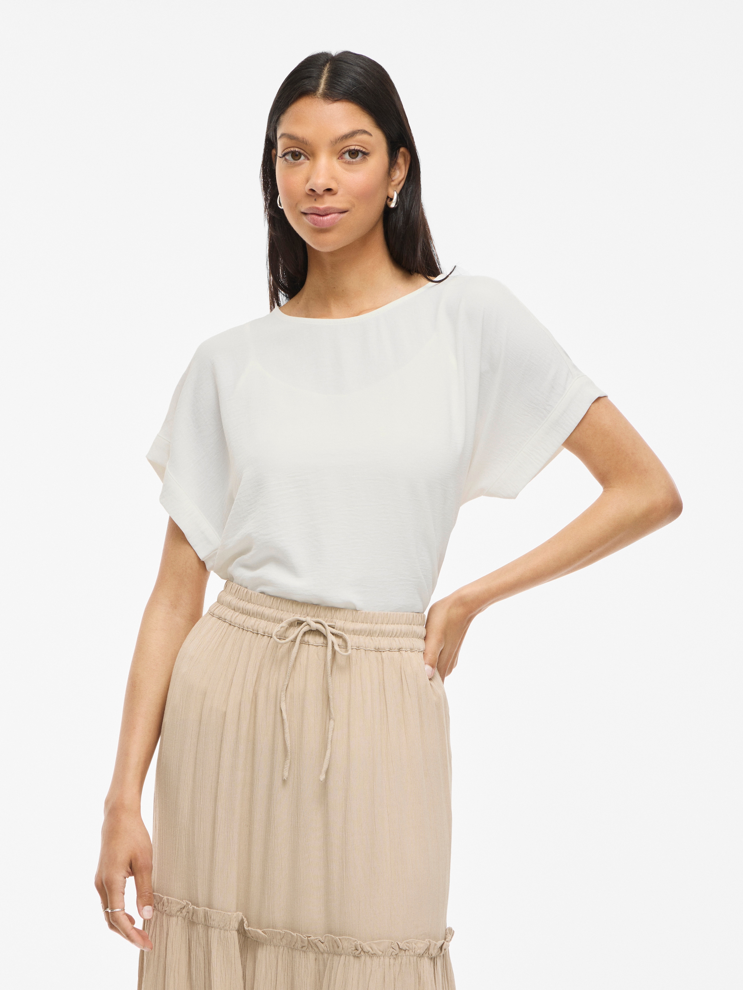 Vila Kurzarmshirt "VIJOSA S/S TOP - NOOS" günstig online kaufen