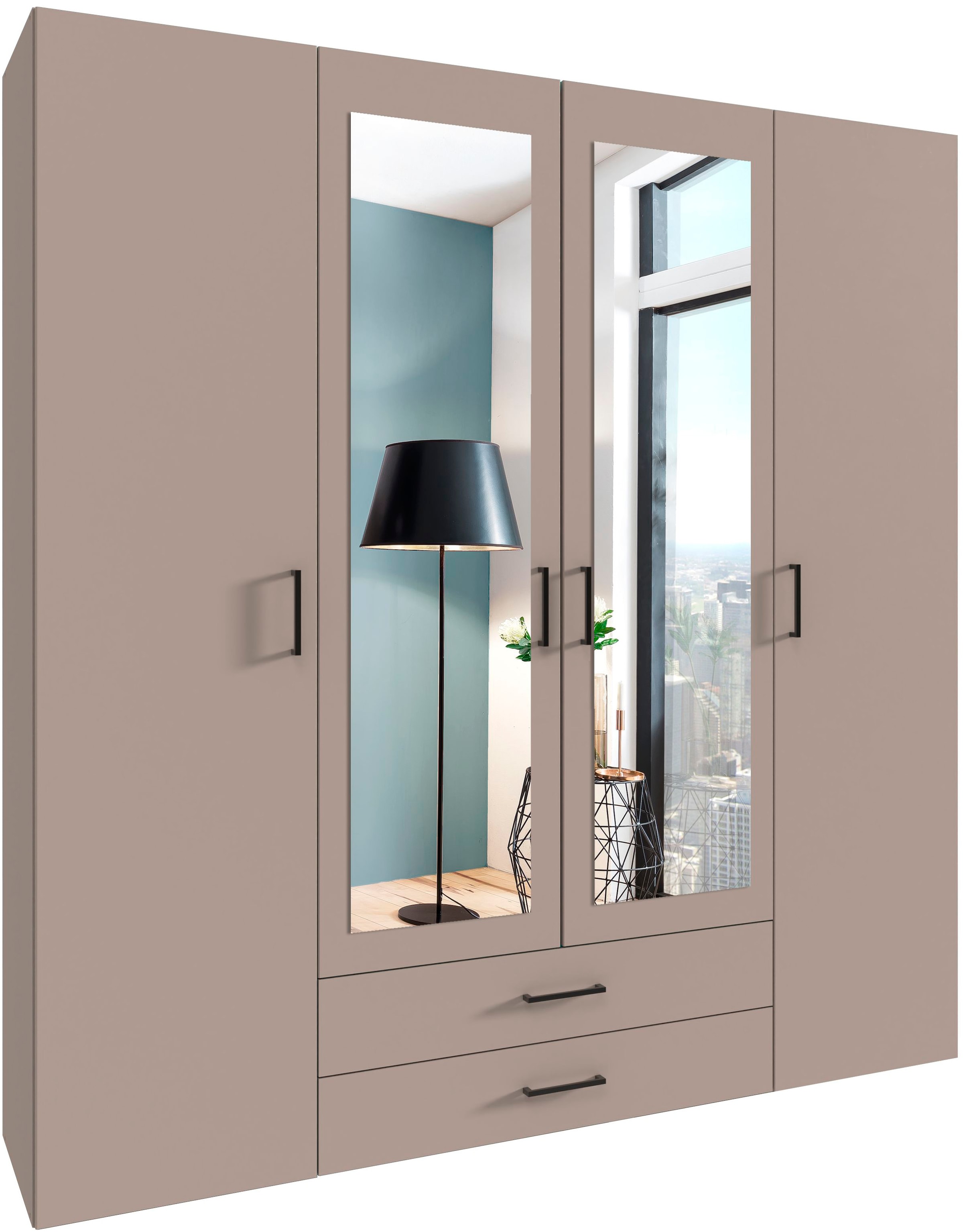 Wimex Drehtürenschrank "Mugano, 135 oder 180cm breit, 208 oder 236cm hoch, günstig online kaufen