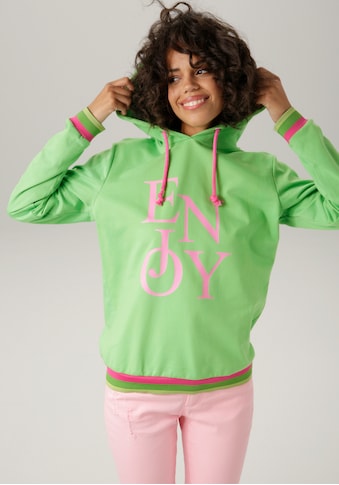 Sweatshirt, mit "ENJOY"-Schriftzug