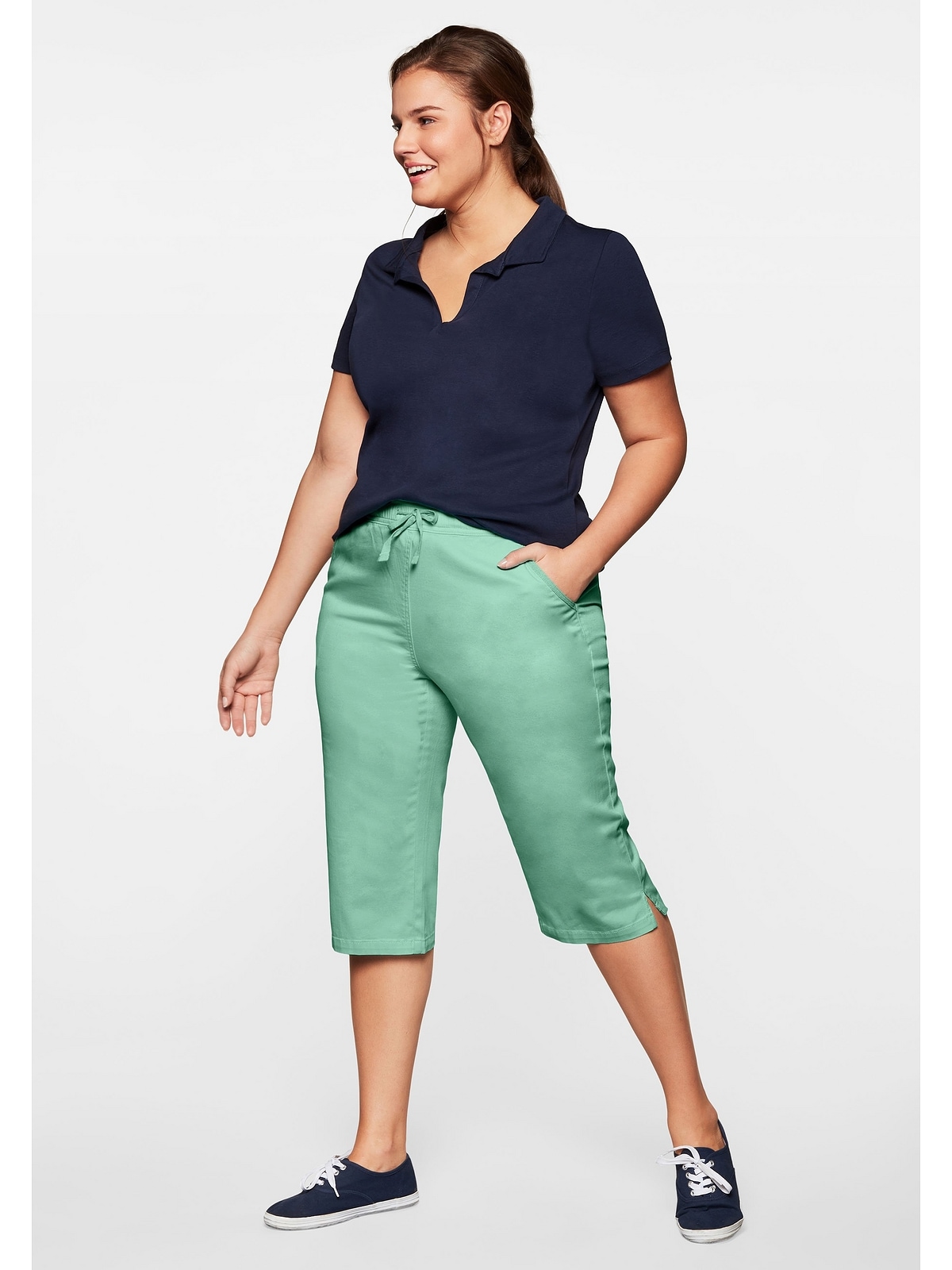 Sheego Caprihose »Caprihose«, mit Gummibund