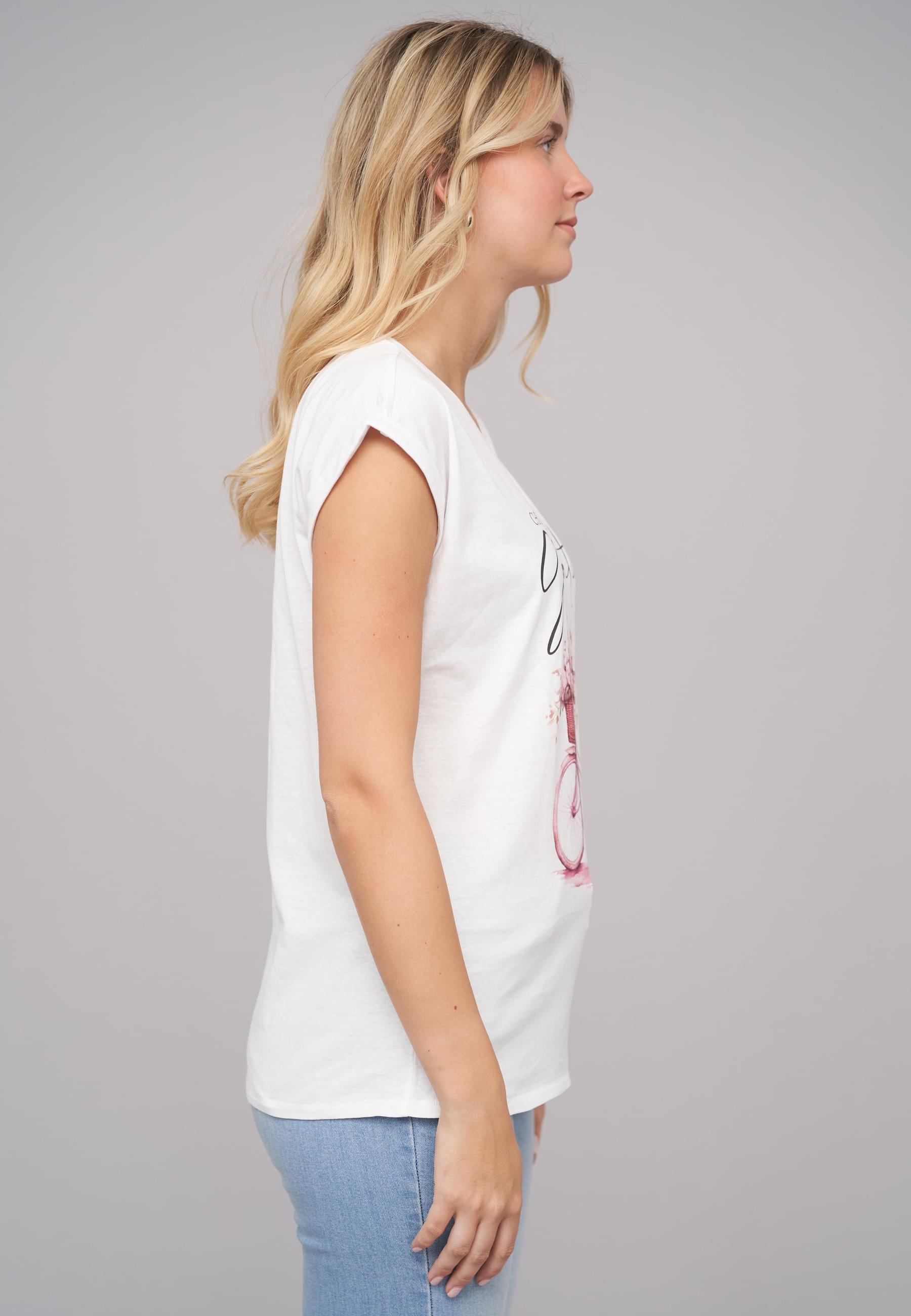CLOUD 5IVE T-Shirt »CLOUD 5IVE Ladies Grateful/Bike05 Tee«, (1 tlg.)