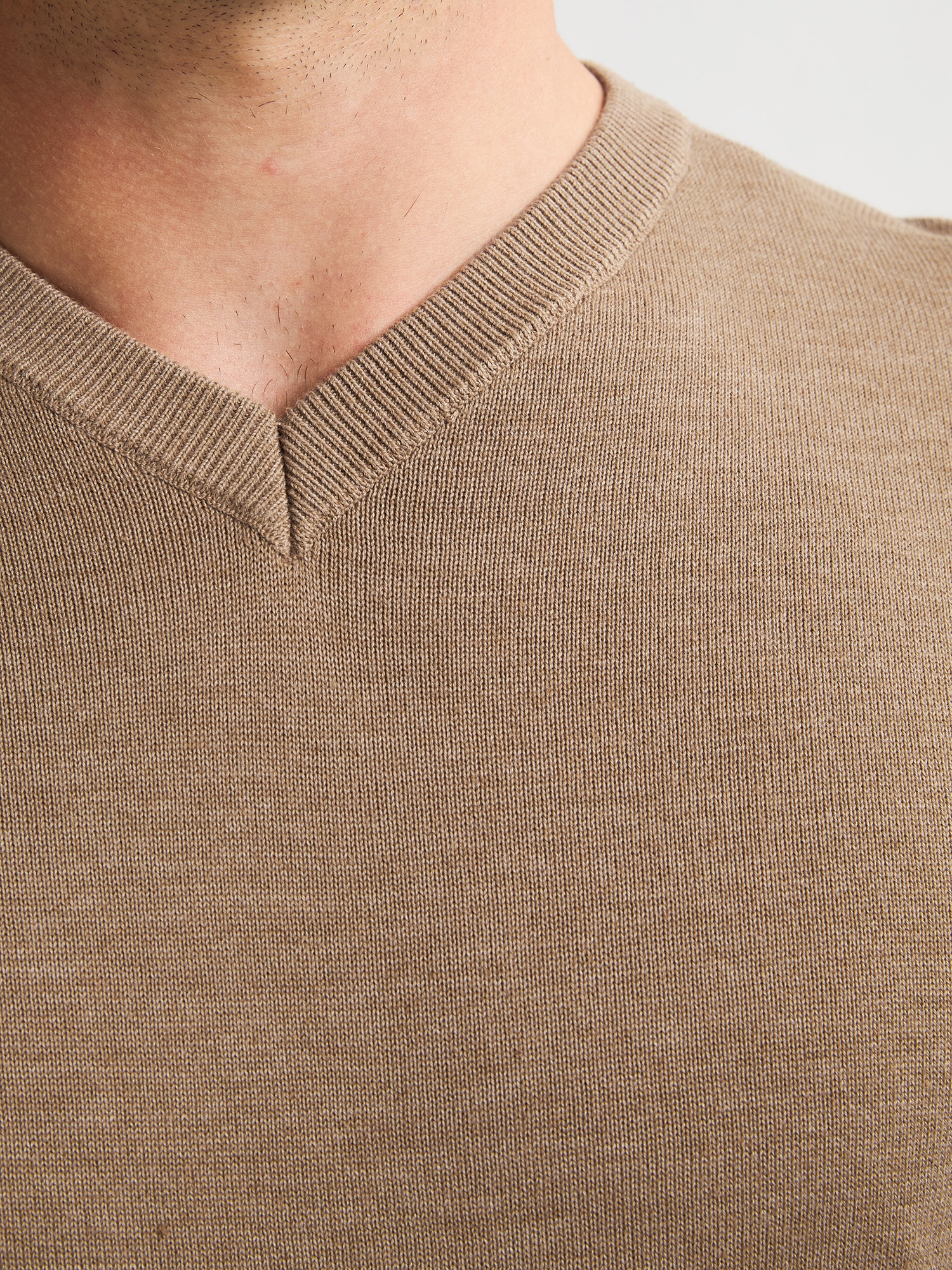 Petrol Industries V-Ausschnitt-Pullover »V-Neck Basi« Materialmix mit Baumwollanteil