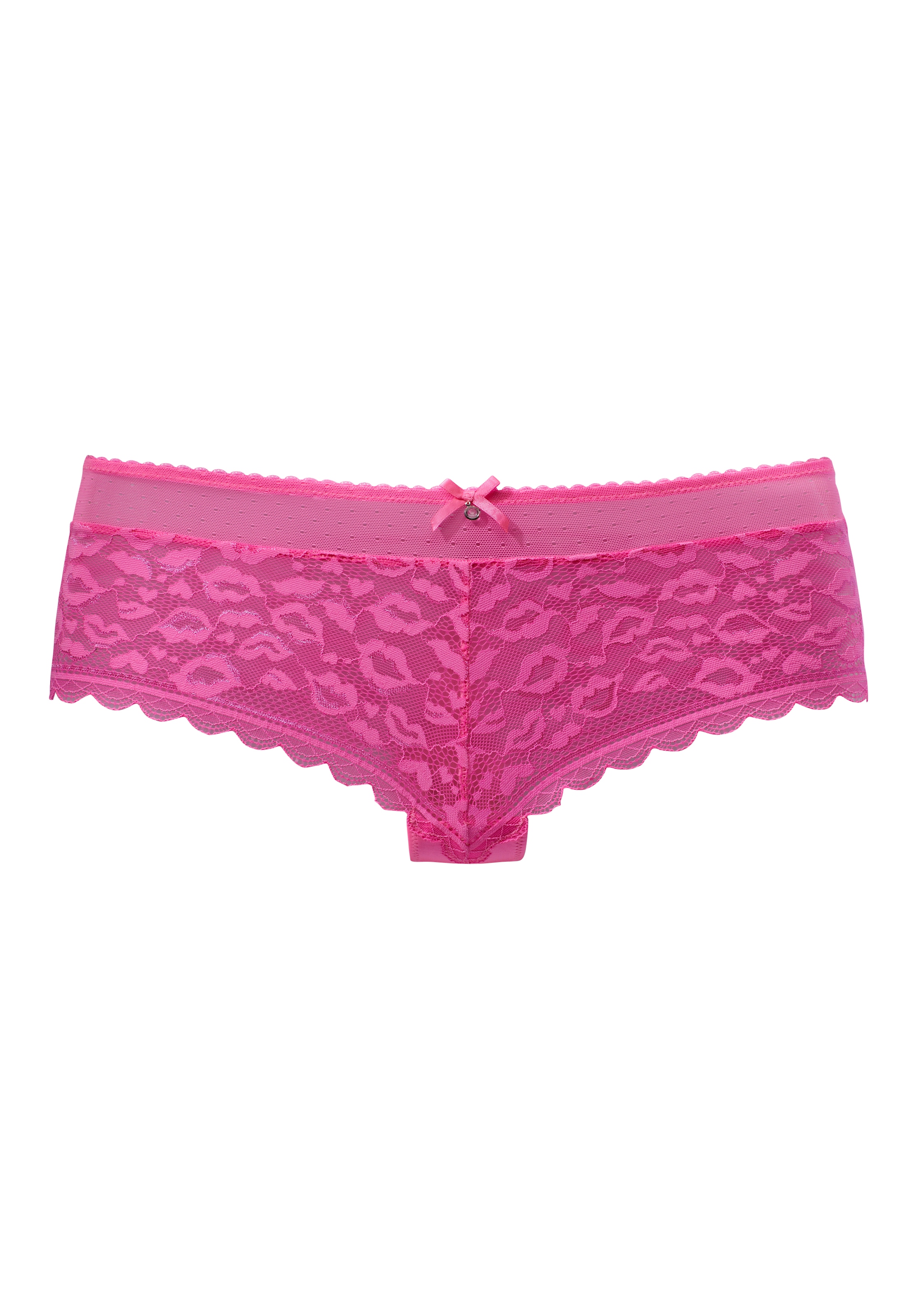 Vivance Panty, aus Spitze in Kussmund-Optik und weichem Mesh-Material