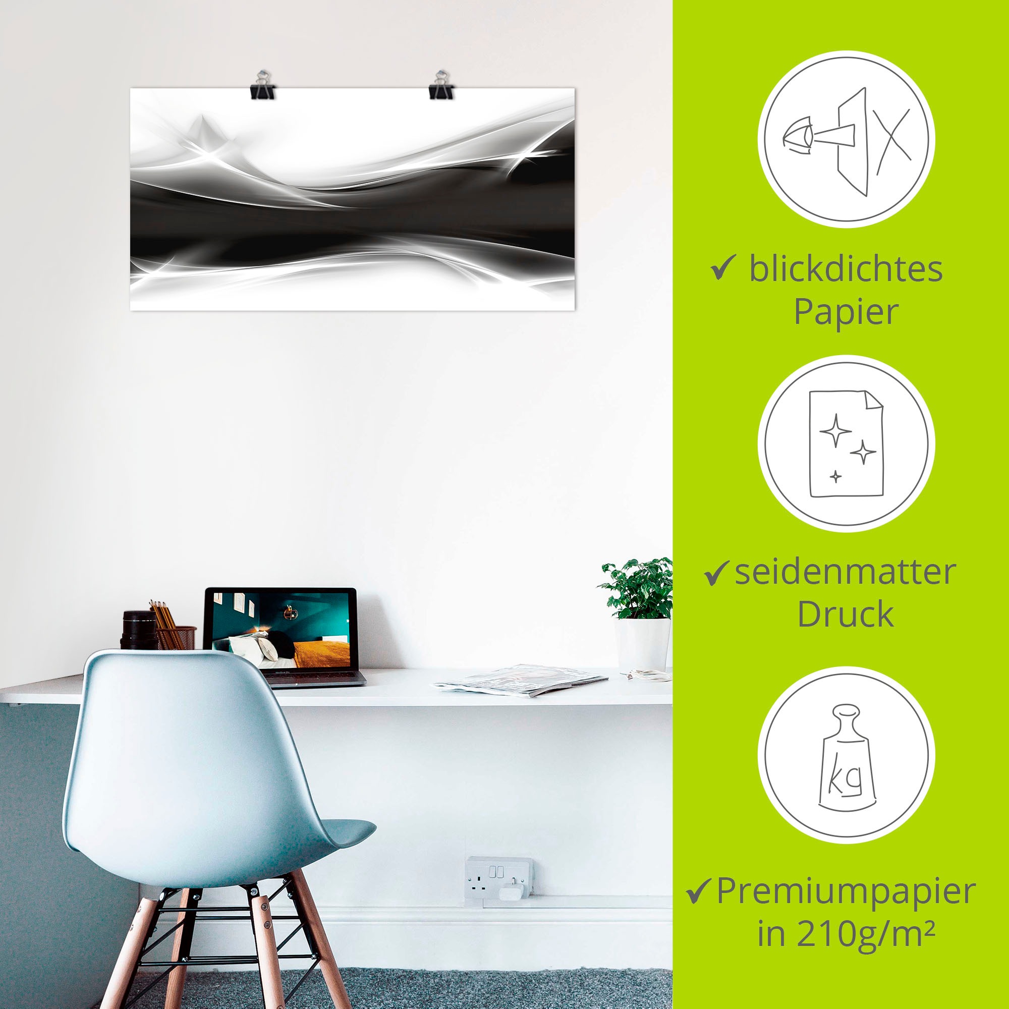 Artland Wandbild »Kreatives Element«, Gegenstandslos, (1 St.), als Alubild, Outdoorbild, Leinwandbild, Poster, Wandaufkleber