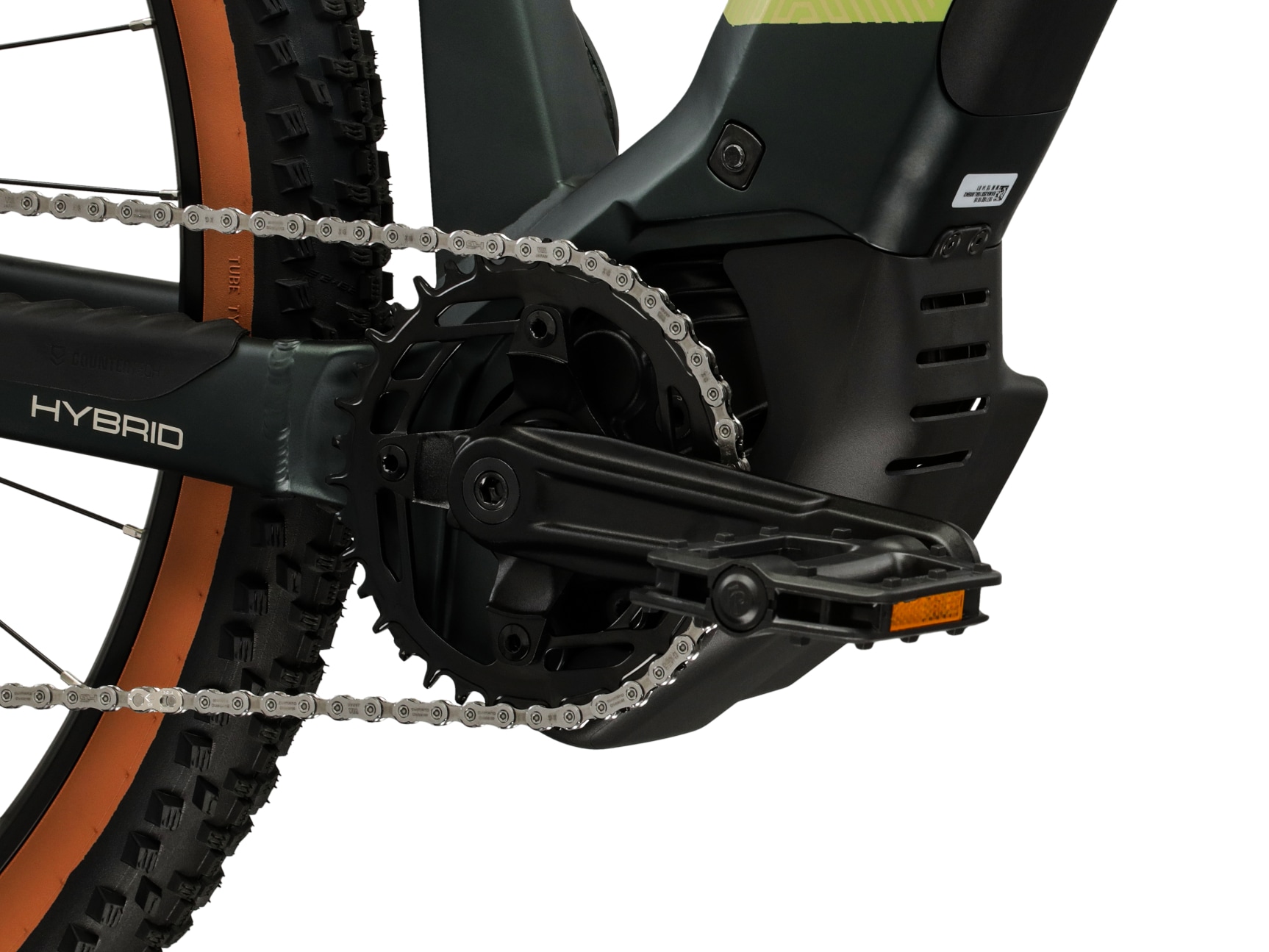 Kross »Influx Hybrid 4.0 21,3Ah / 800 Wh 29 Zoll grün 12 Gänge 2026« 12 Gang Shimano DEORE M6100 Schaltwerk Kettenschaltung Mittelmotor 250 W