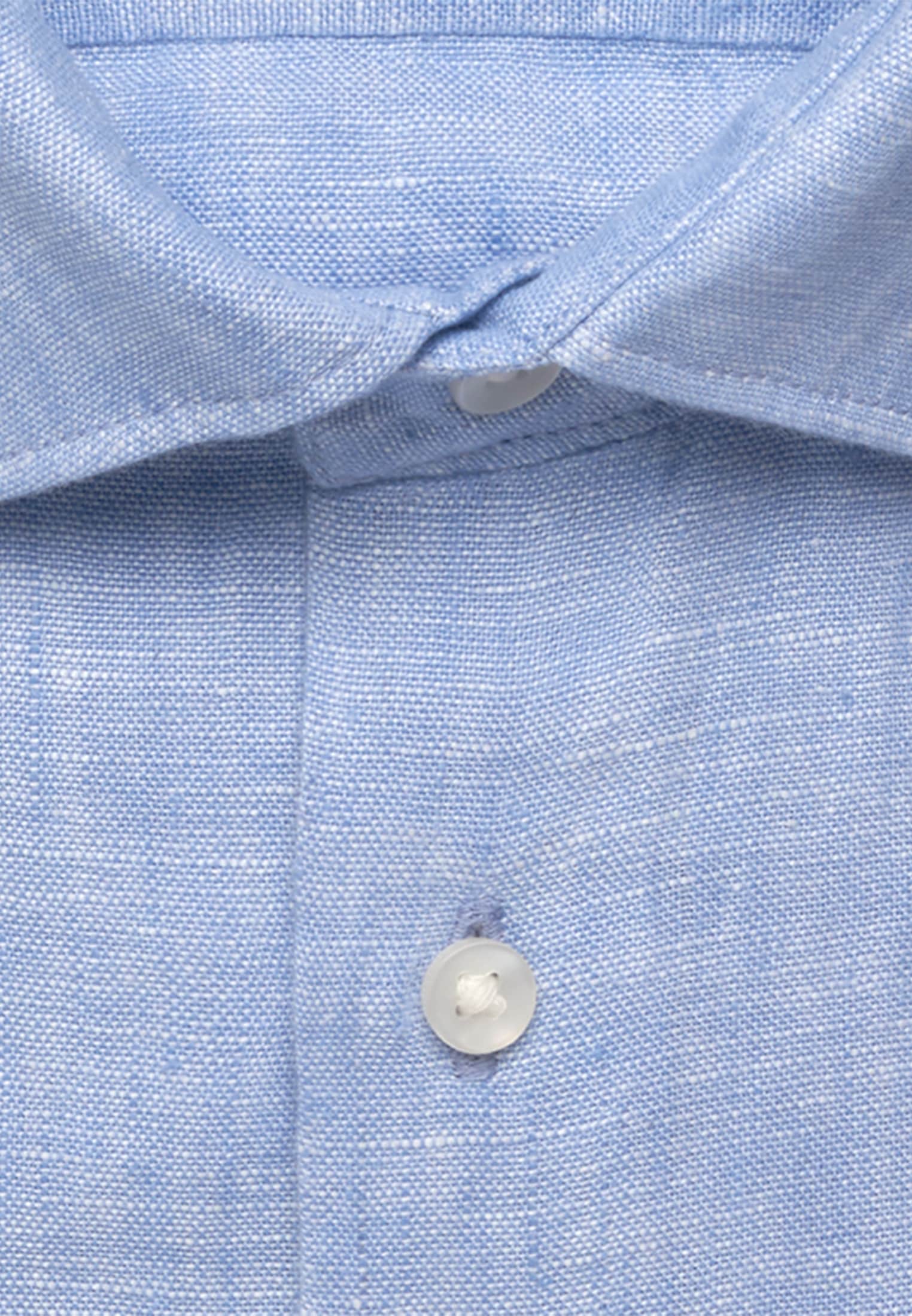 seidensticker Leinenhemd "Schwarze Rose" Shaped 1/2 Kentkragen Uni günstig online kaufen