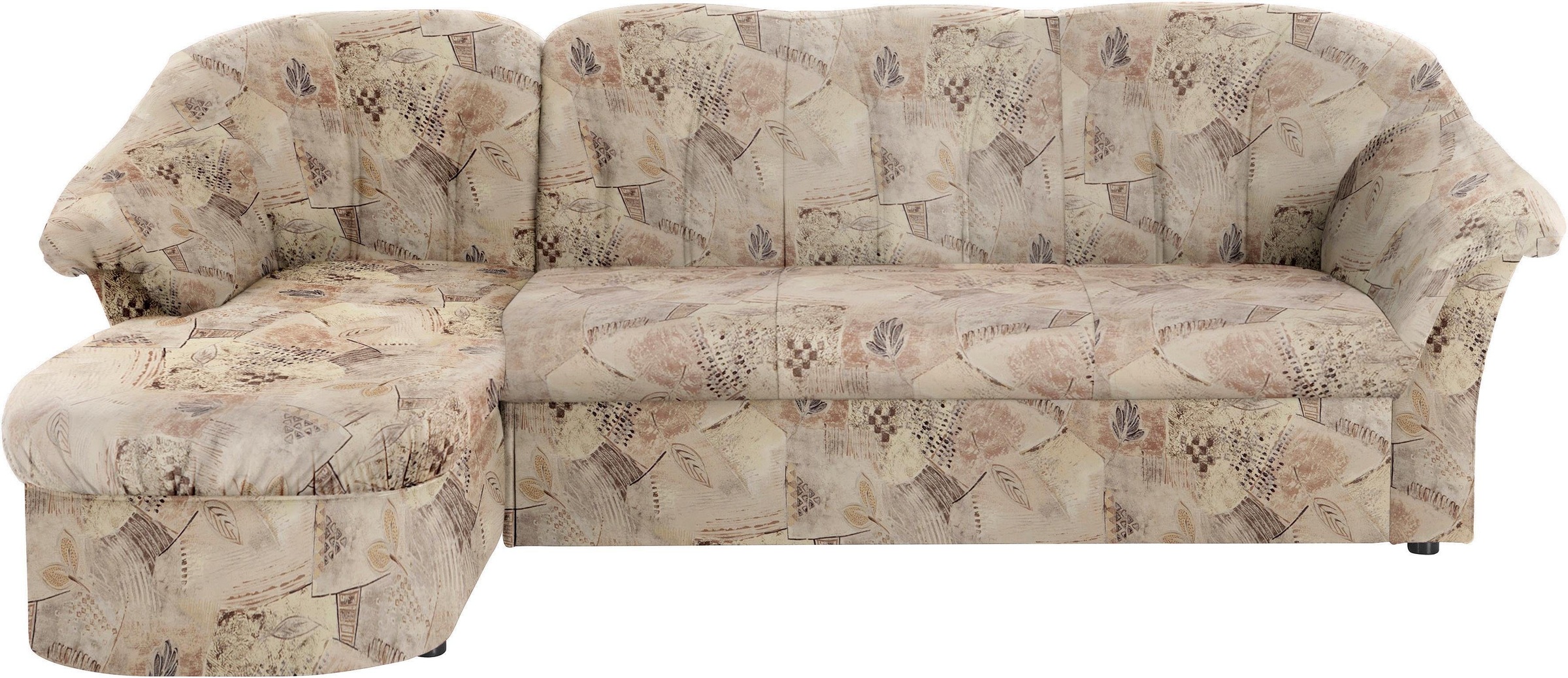 DOMO collection Ecksofa "Pegnitz, elegante Rückensteppung, kompakte Stellma günstig online kaufen