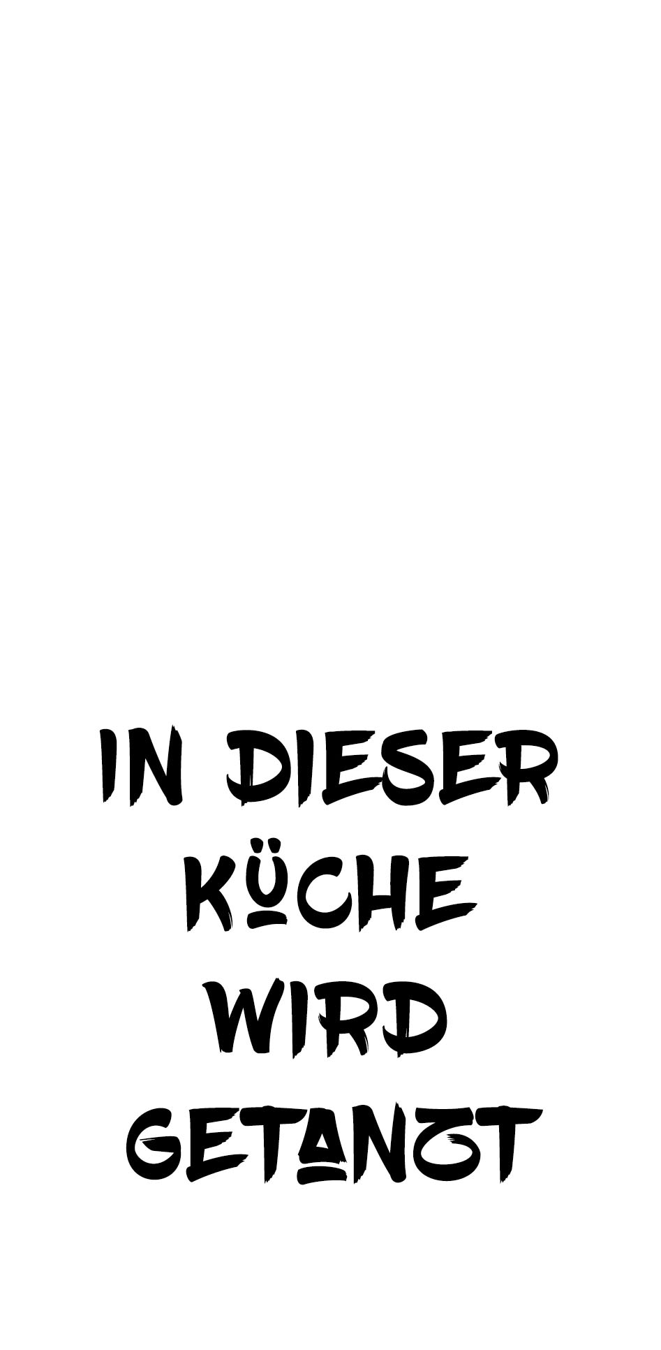 queence Wanddekoobjekt »In dieser Küche wird getanzt«, Schriftzug auf  Stahlblech kaufen | BAUR