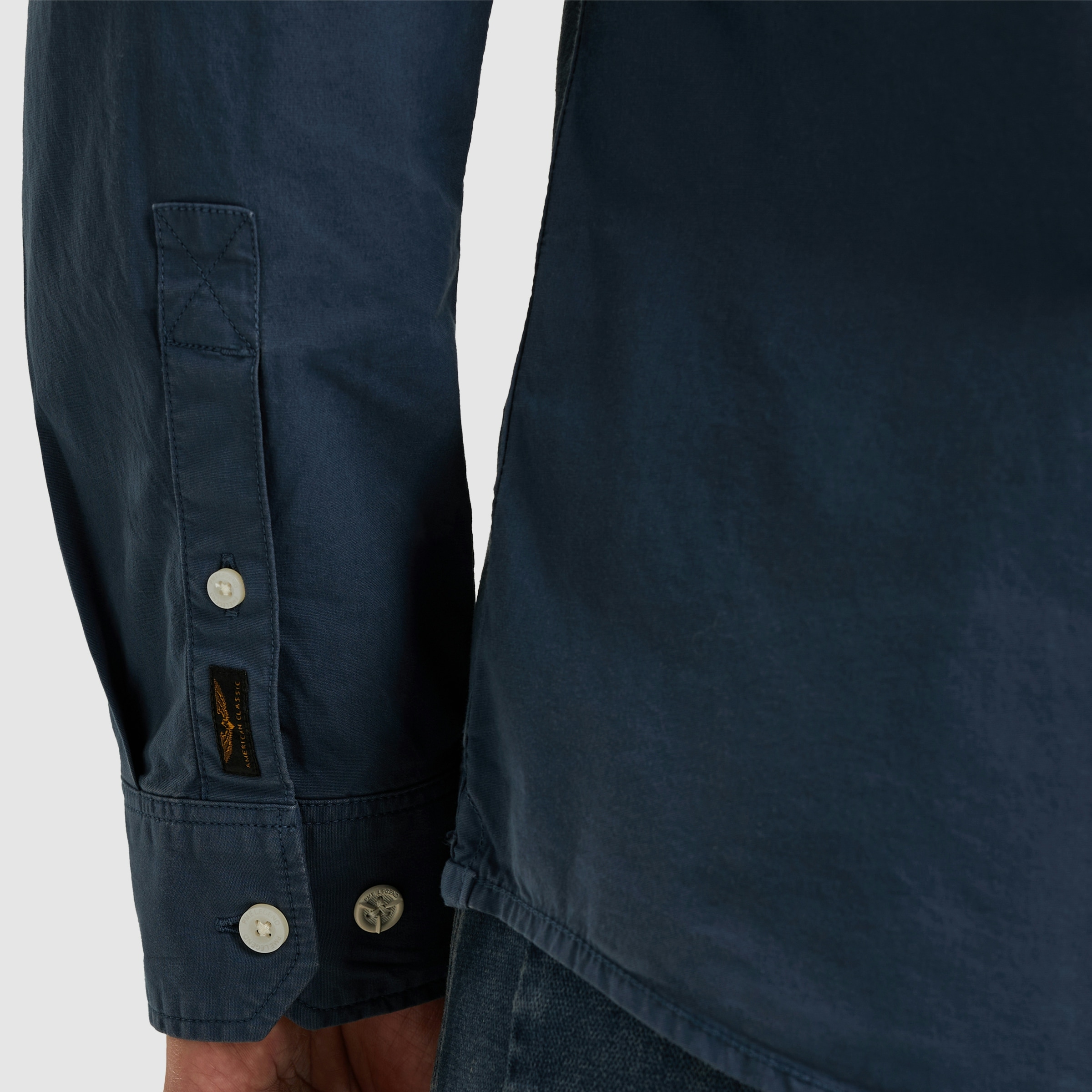 PME LEGEND Langarmhemd , mit Logo Stickerei
