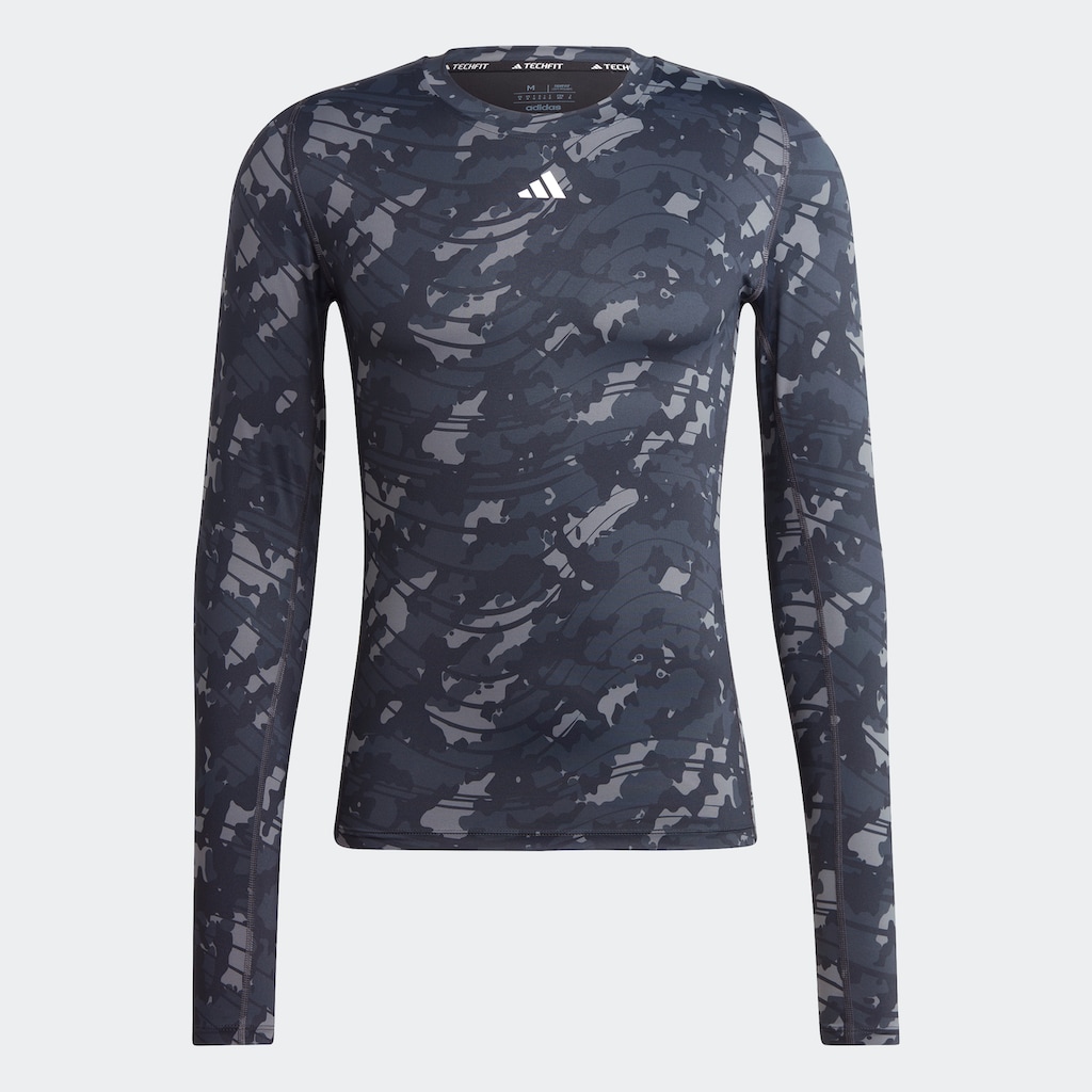 adidas Performance Funktionsshirt »TECHFIT ALLOVER PRINT TRAINING LONGSLEEVE«