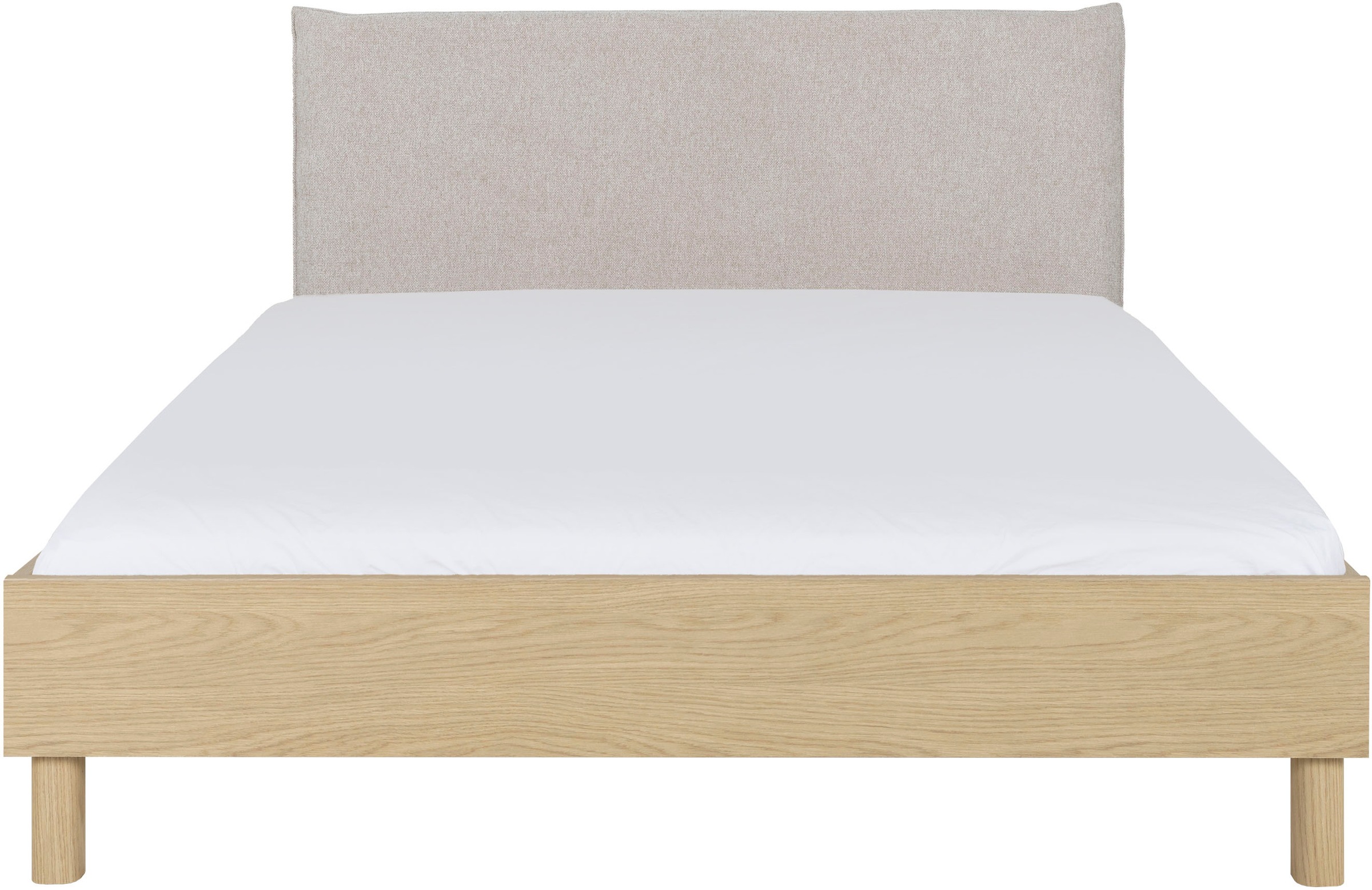 Gami Einzelbett »Auriol«, Bett 160 x 200 cm,  mit gepolstertes Kopfteil aus Textil, ohne Matratze