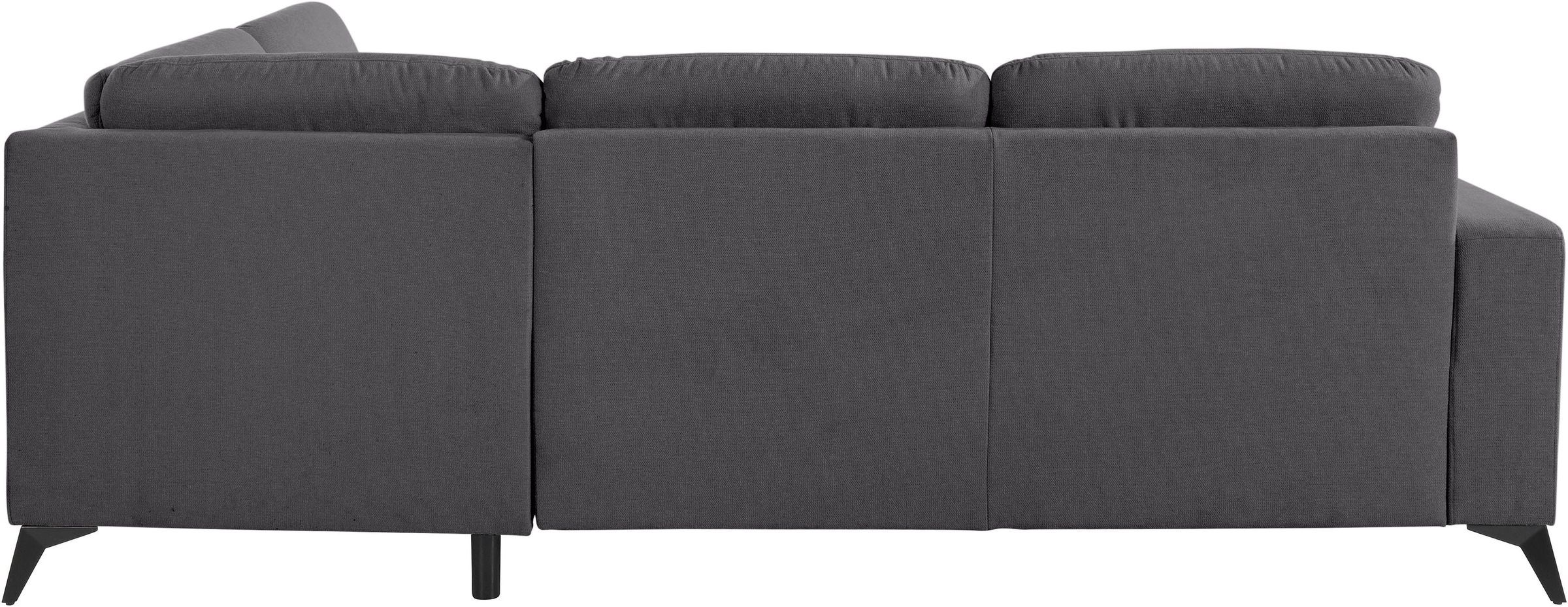 Places of Style Ecksofa »Lolland L-Form«, Wahlweise mit Bettfunktion und Stauraum, auch mit abwischbarem Bezug