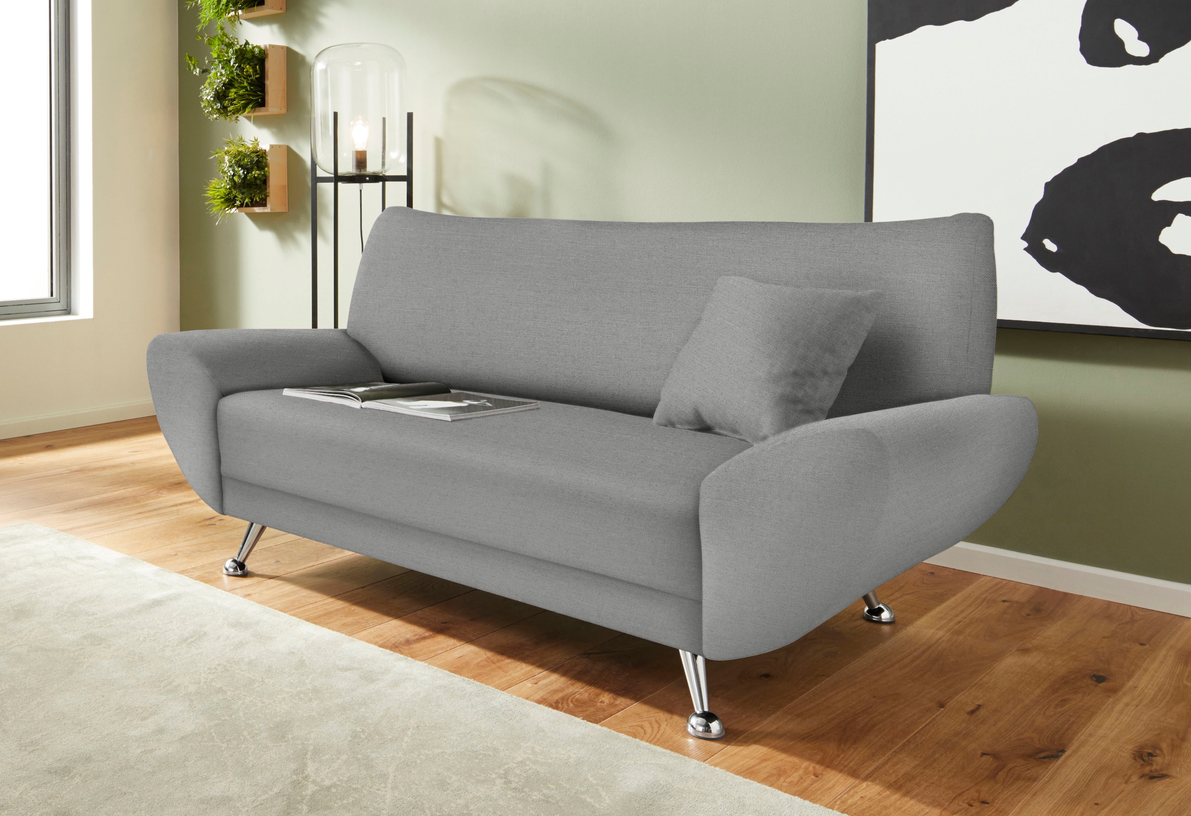 Home affaire 2-Sitzer "Saltare, elegant und komfortabel, toller Designfuß" günstig online kaufen