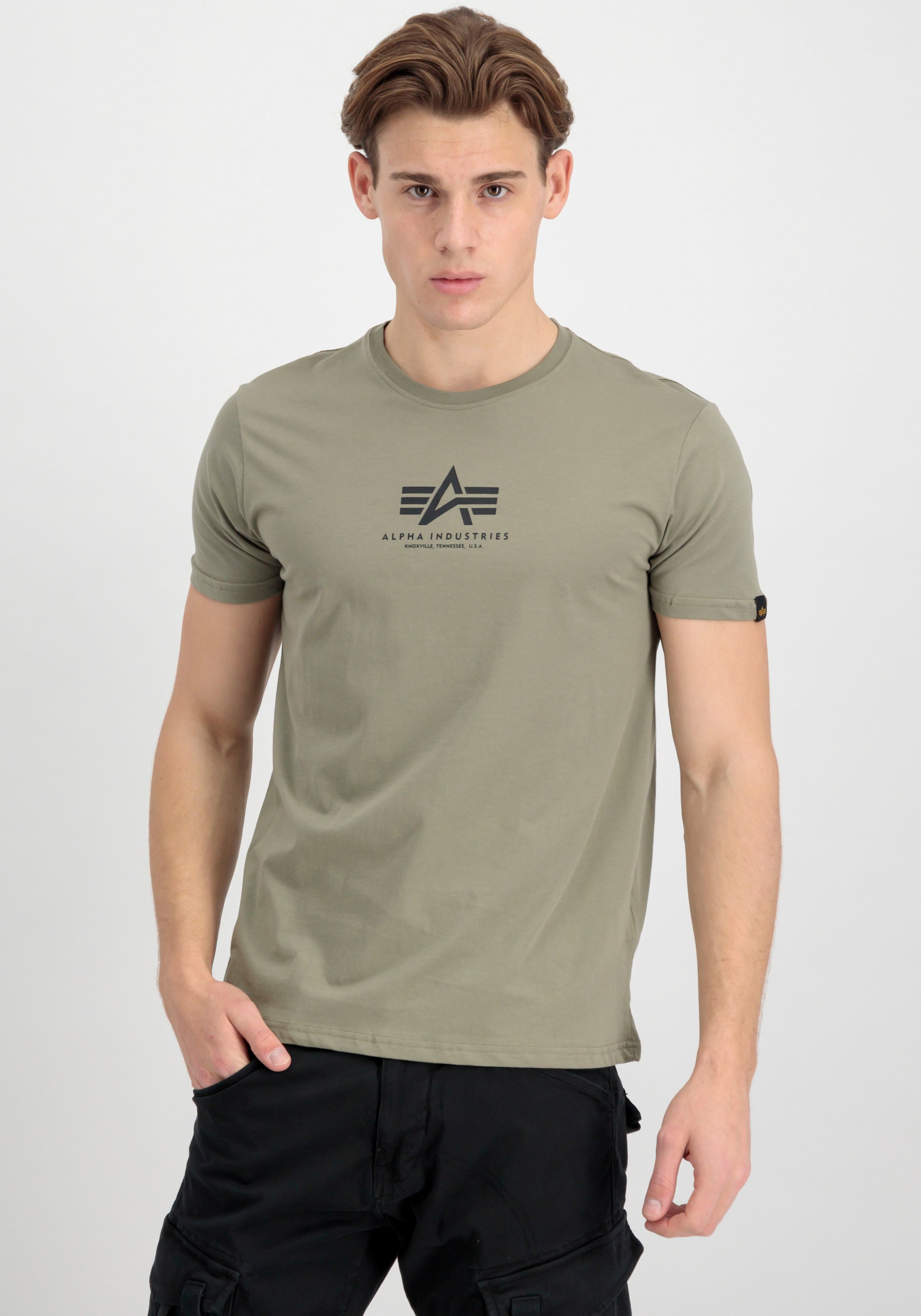 Alpha Industries Rundhalsshirt "Basic T ML" Baumwolle, regular fit günstig online kaufen