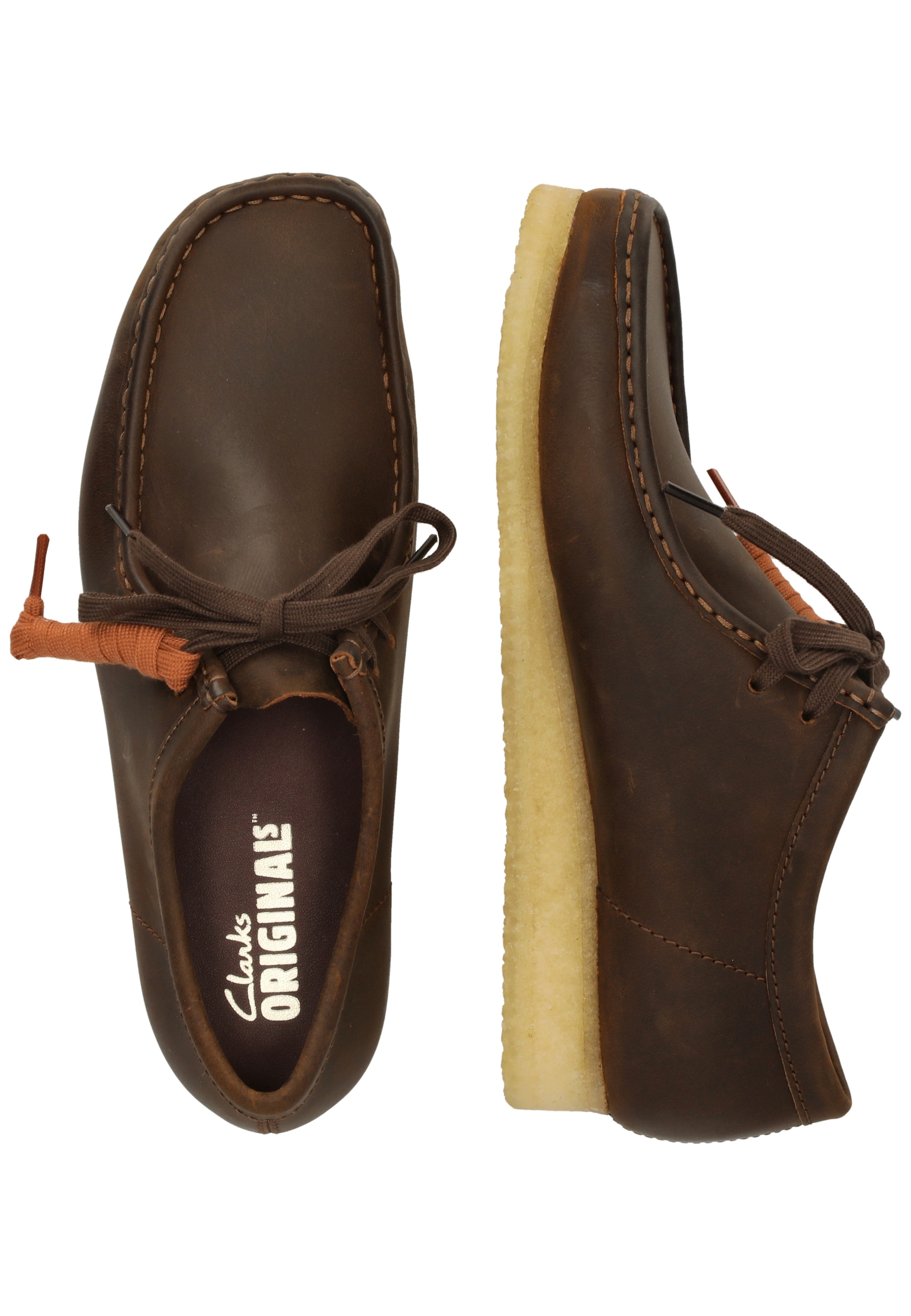 Clarks Schnürschuh »Wallabee Beeswax«  im klassischen Design