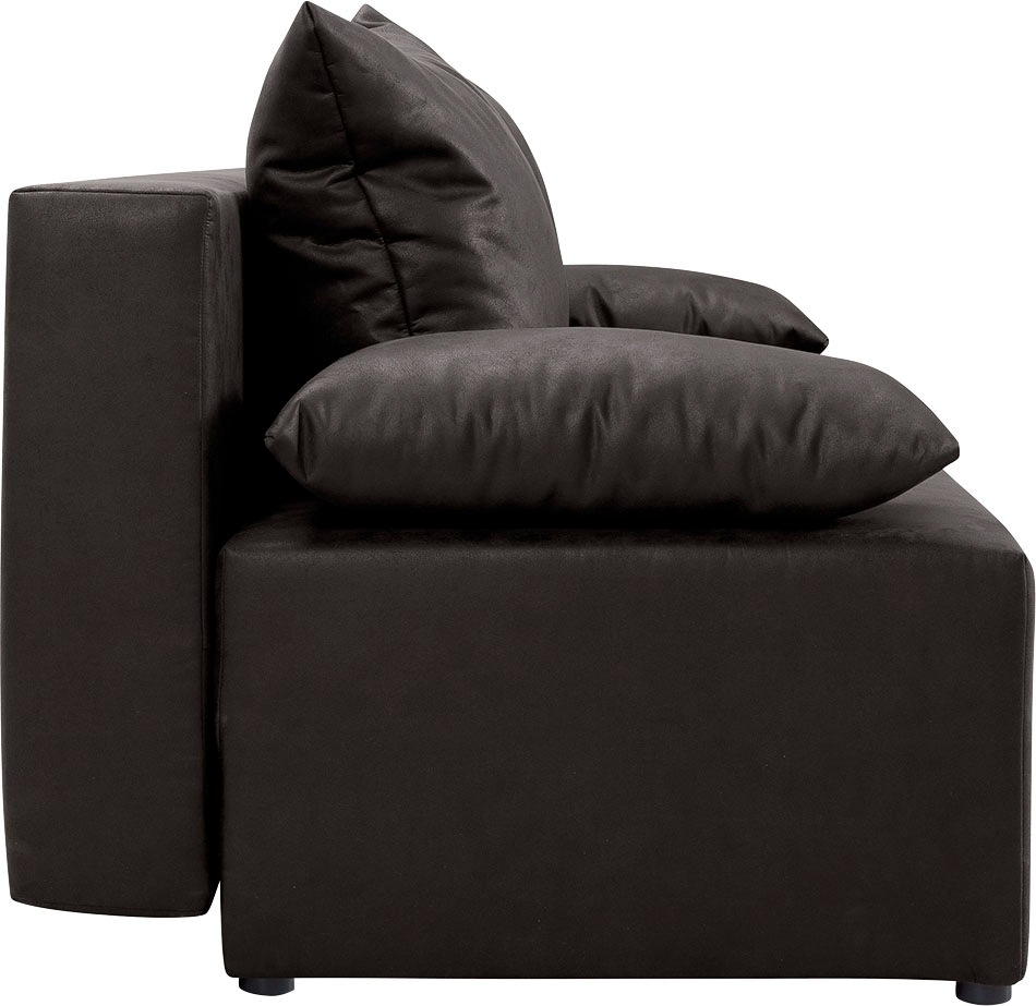 Schlafsofa EXXPO - SOFA FASHION "Exxpo Tabou, Sofabett mit tollen Optionen", grau, B:193cm H:88cm T:85cm, Luxus-Microfaser (100% Polyester), Sofas, Schlafsofa, Bettfunktion,Bettkasten, wahlweise mit Liftbettfunktion und Federkern 3